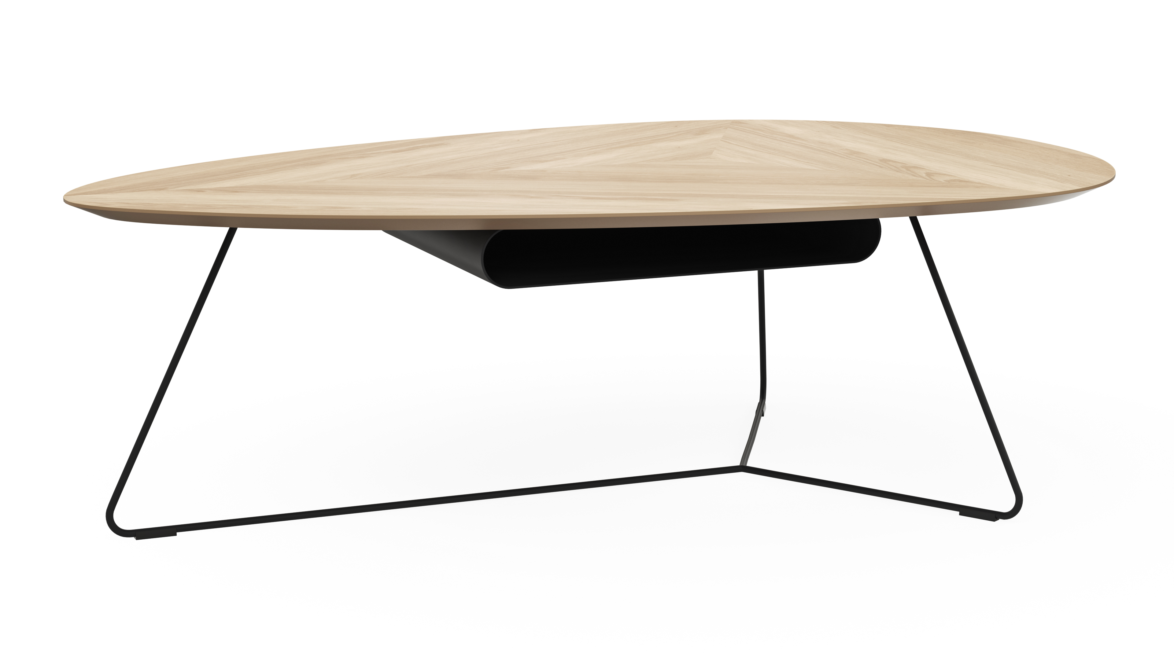 Couchtisch Fano - LBH ca. 121x75x38 cm, Eiche natur, Furnier 109050