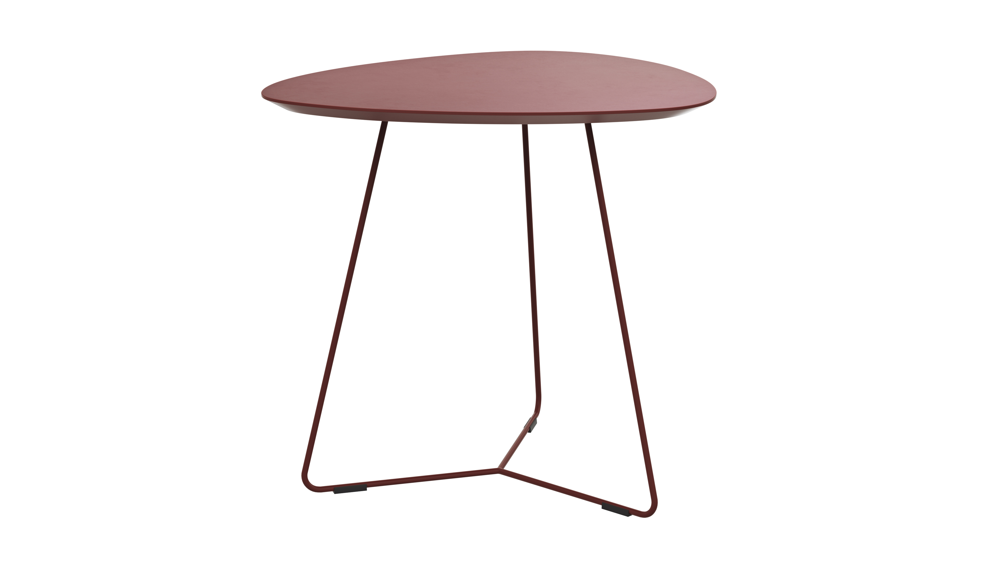 Ecktisch Fano - LBH ca. 59x50x55 cm, Fenix, Bordeaux 3027522