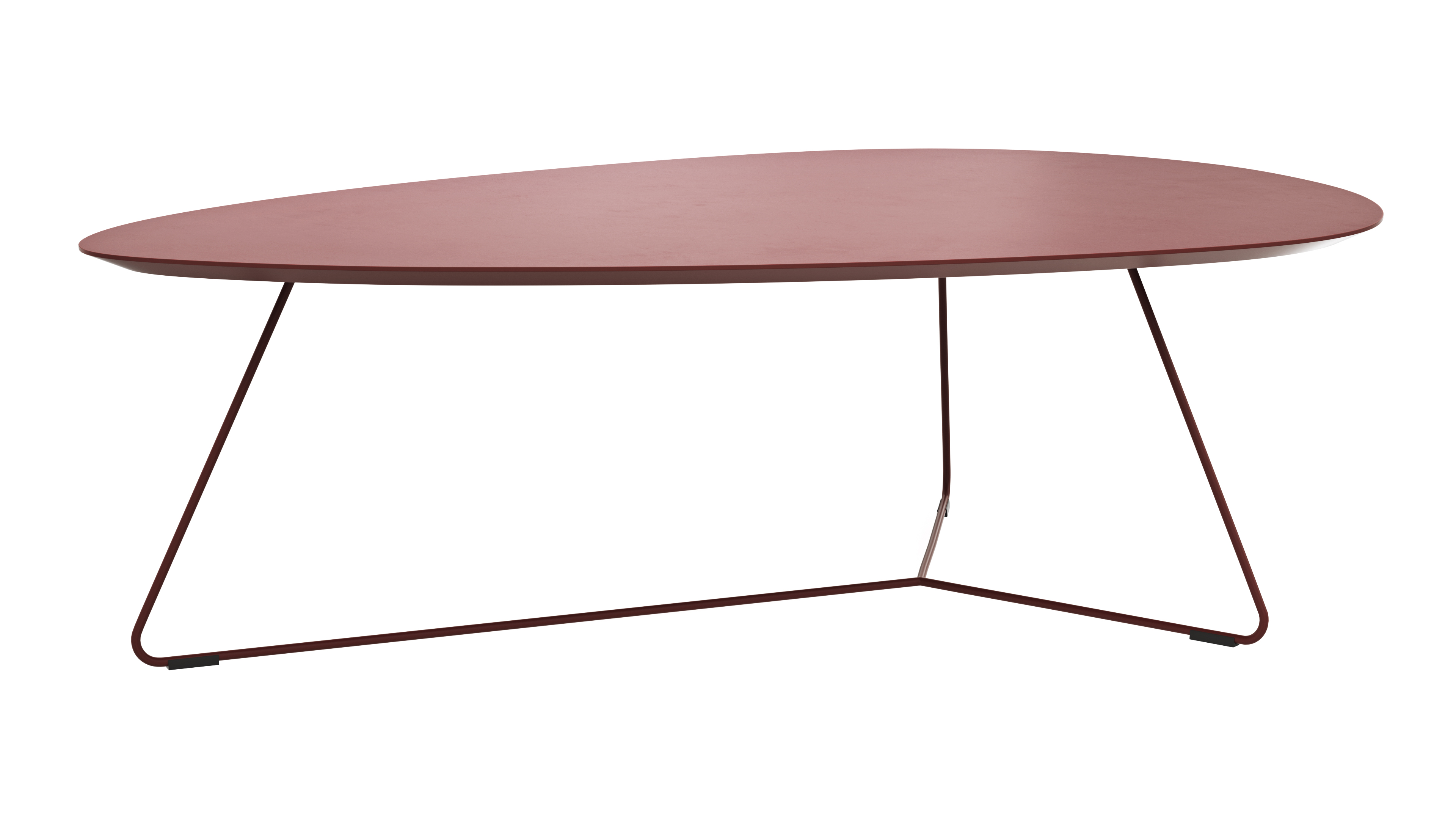 Couchtisch Fano - LBH ca. 121x75x38 cn, Fenix, Bordeaux 147381