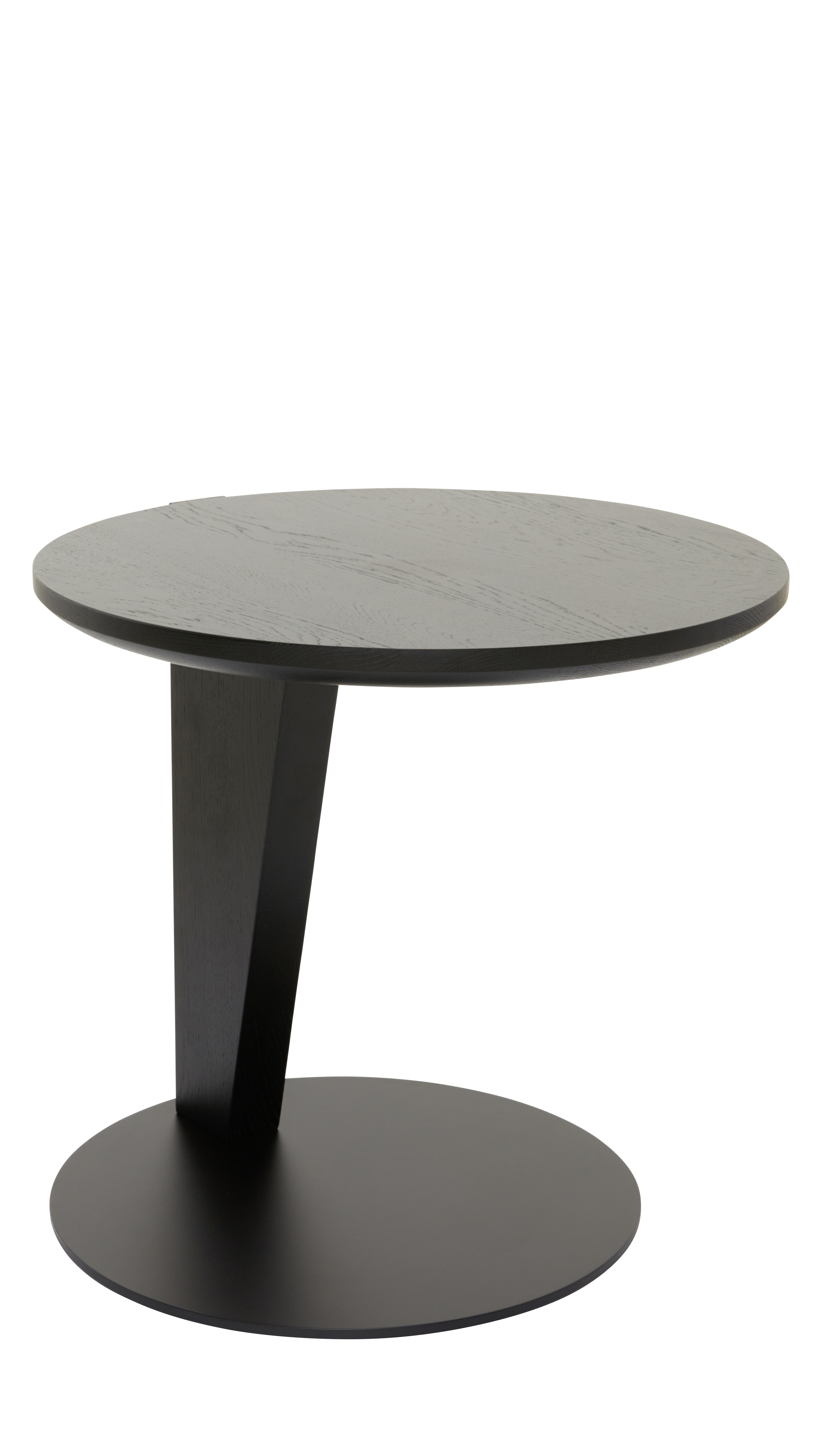Beistelltisch Cono - DH ca. 42x41 cm, Eiche massiv, Schwarz 9150041