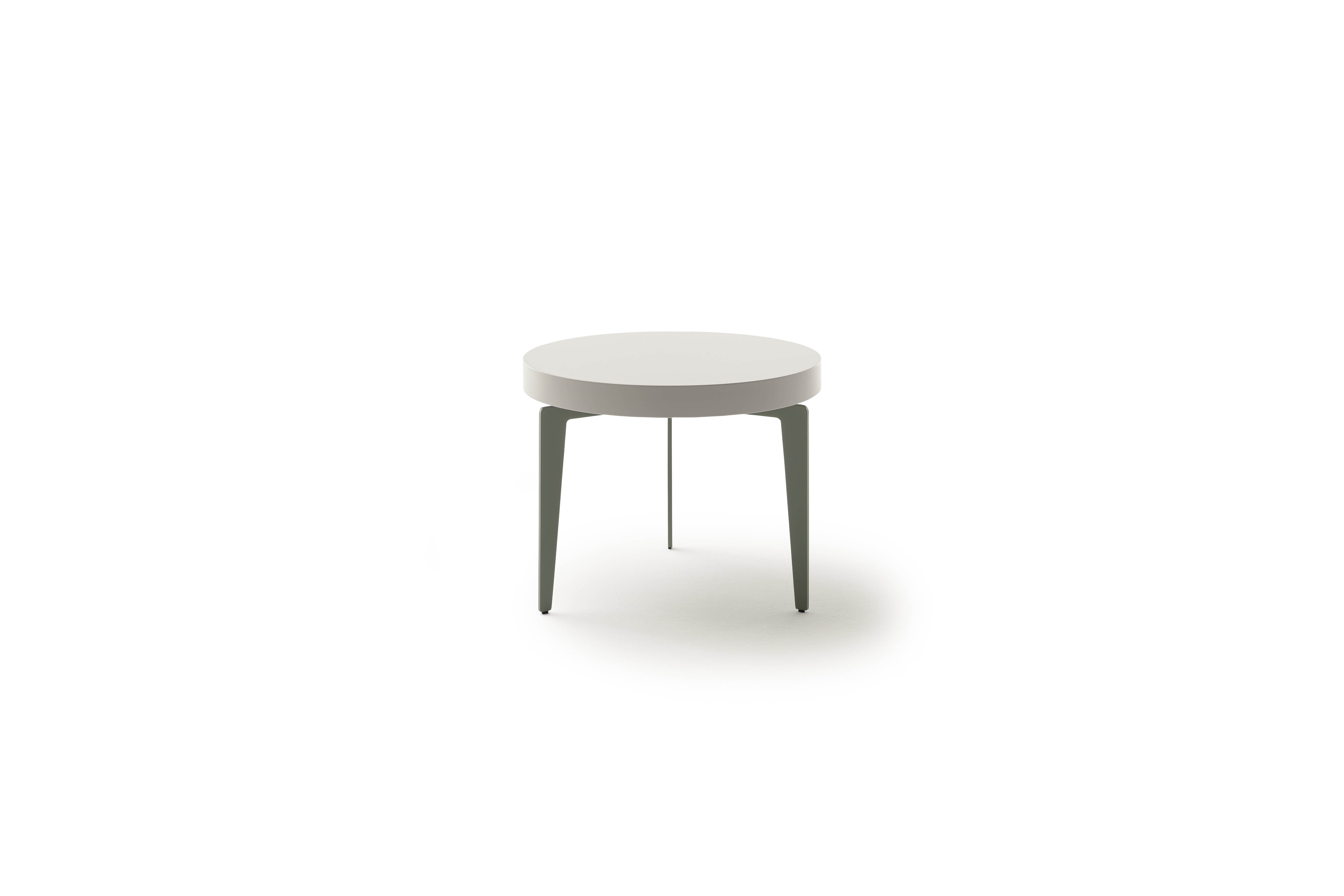 Beistelltisch Loretto - Rund ca. 60 cm, Lack, Graubeige 200004
