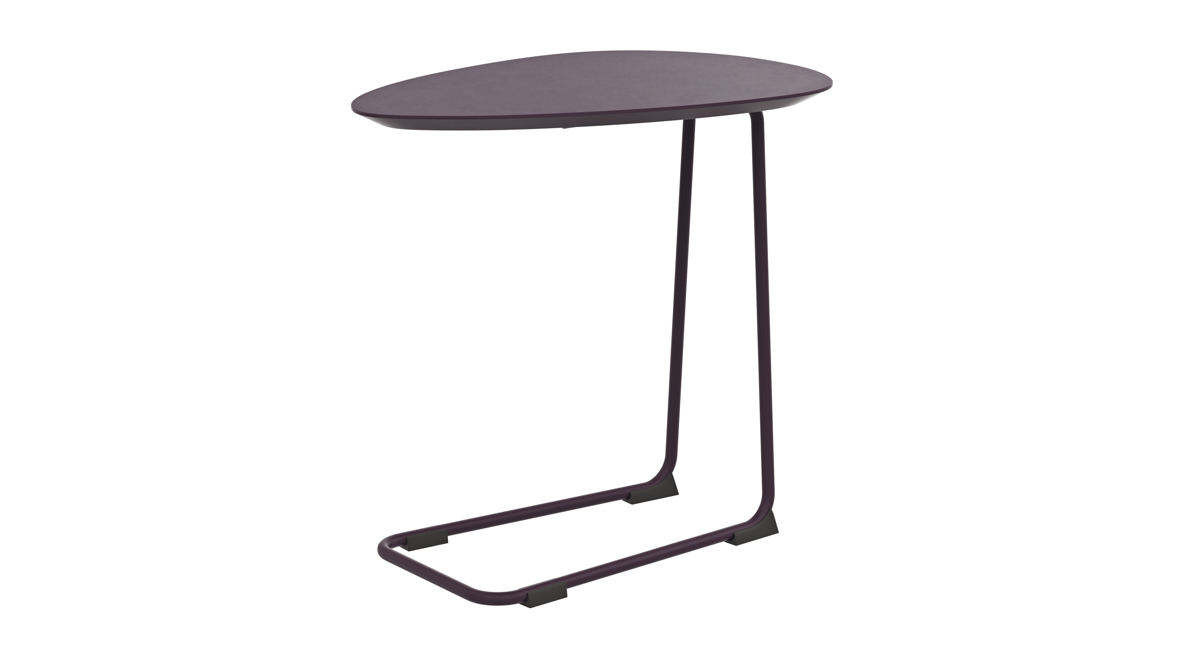Sofatisch Fano - LBH ca. 57x39x54 cm, Fenix, Aubergine 3027540
