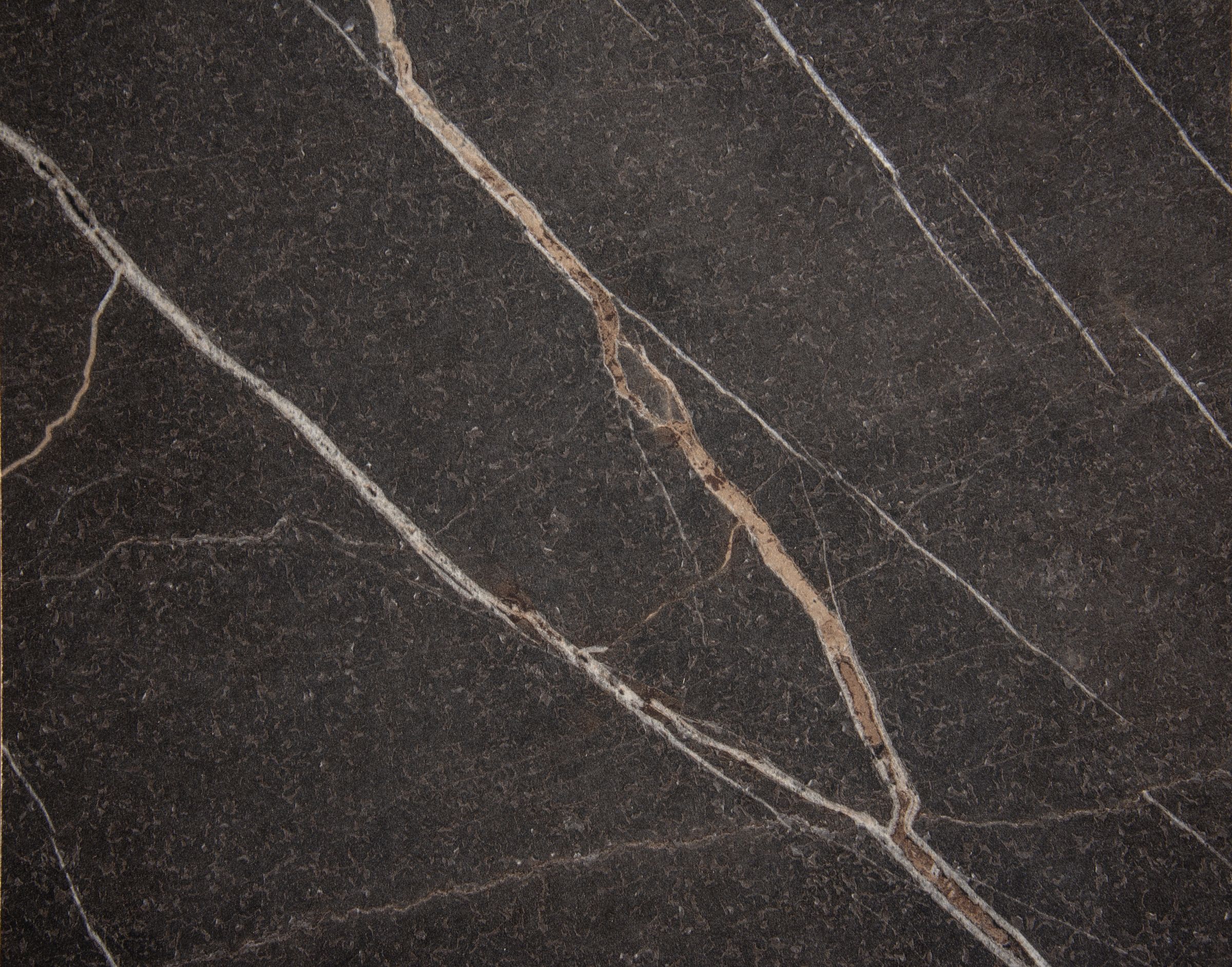 Ecktisch Fano - LBH ca. 59x50x55 cm, HPL Laminat, Kiesel