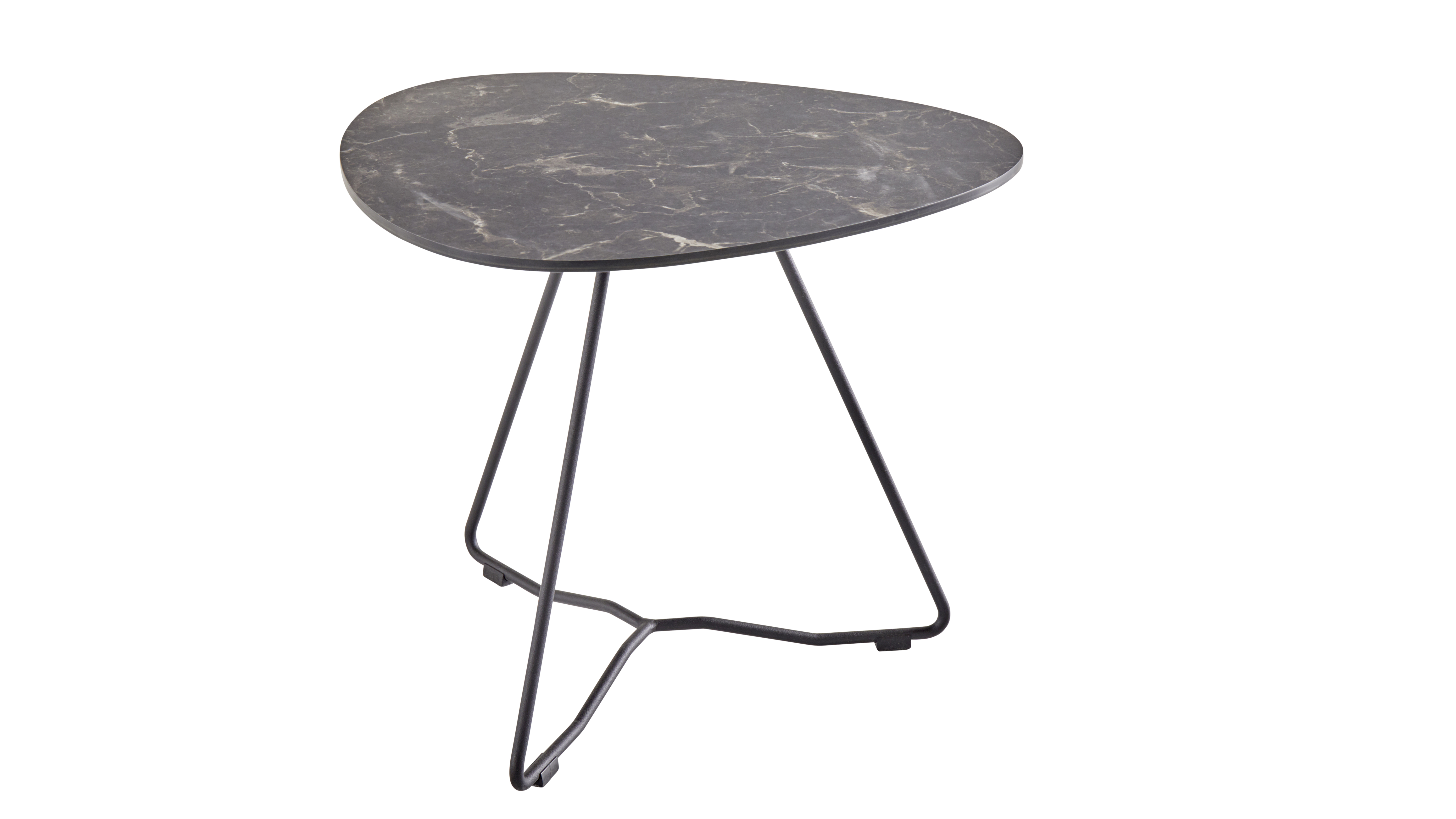Couchtisch Oliva - LBH ca. 50x48x41 cm, HPL, Anthrazit 9151887