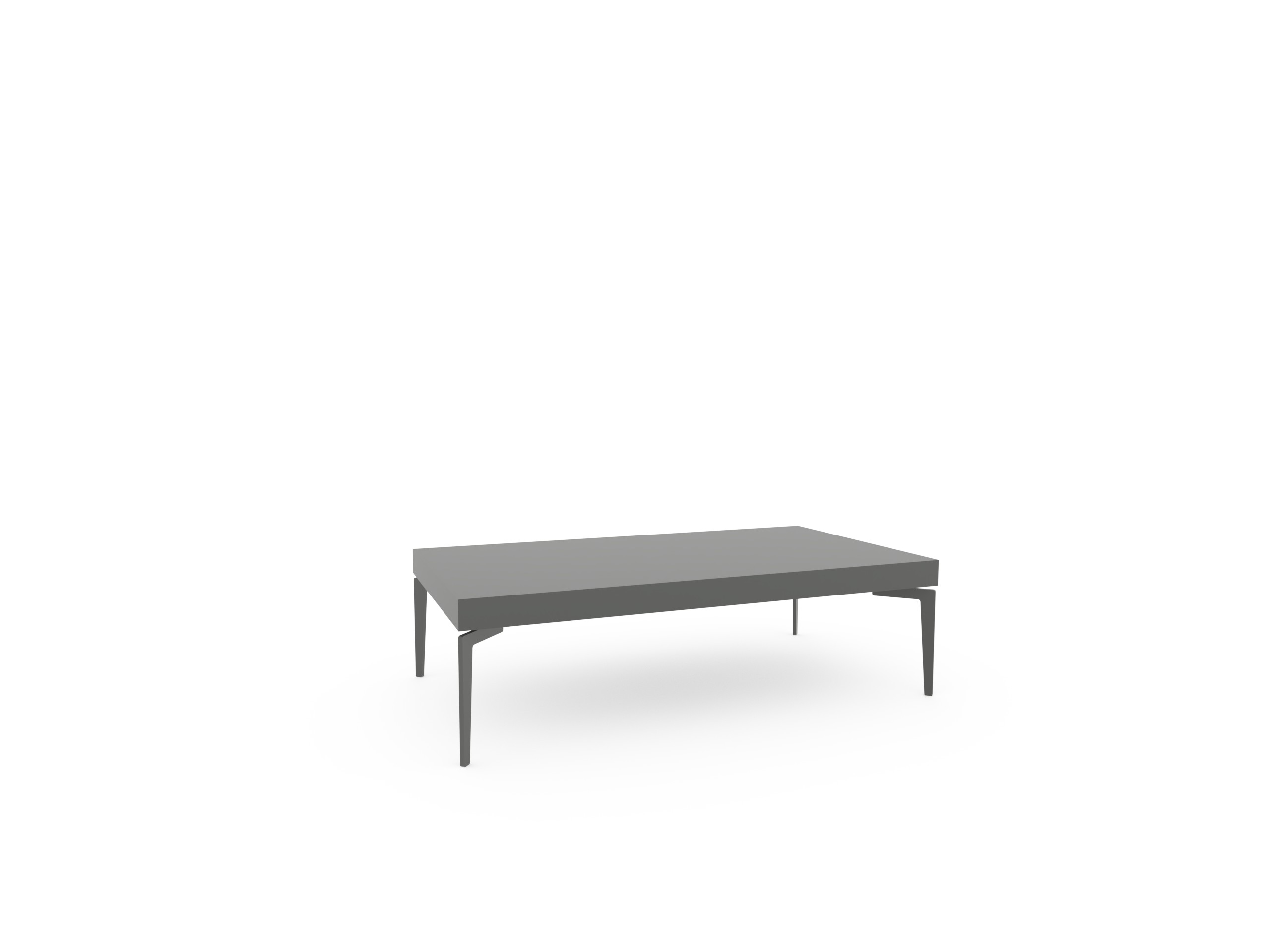 Couchtisch Loretto - LHB ca. 110x32x60x cm, Lack, Anthrazit 200001