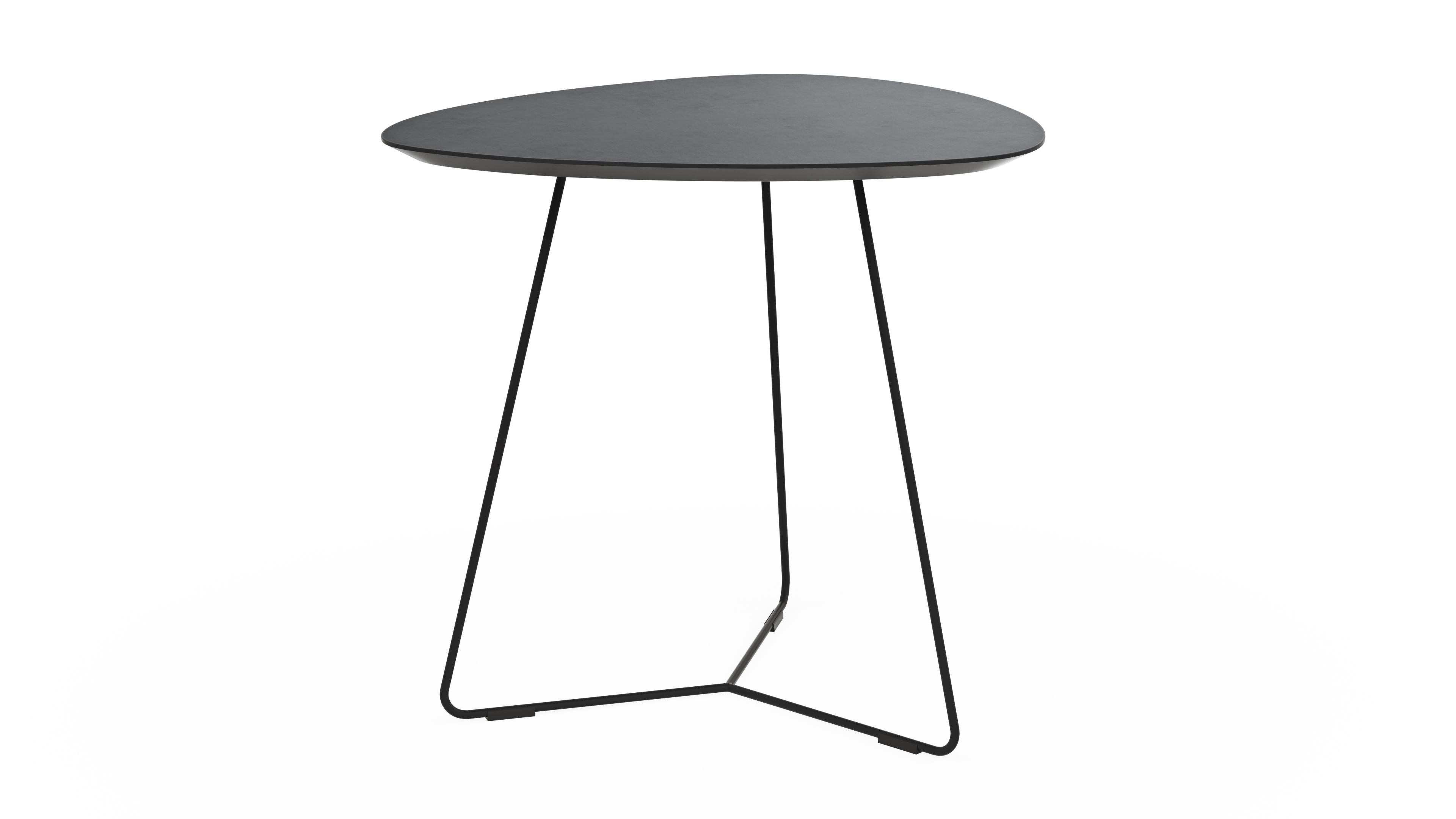Ecktisch Fano - LBH ca. 59x50x55 cm, Fenix, Schwarz 117609