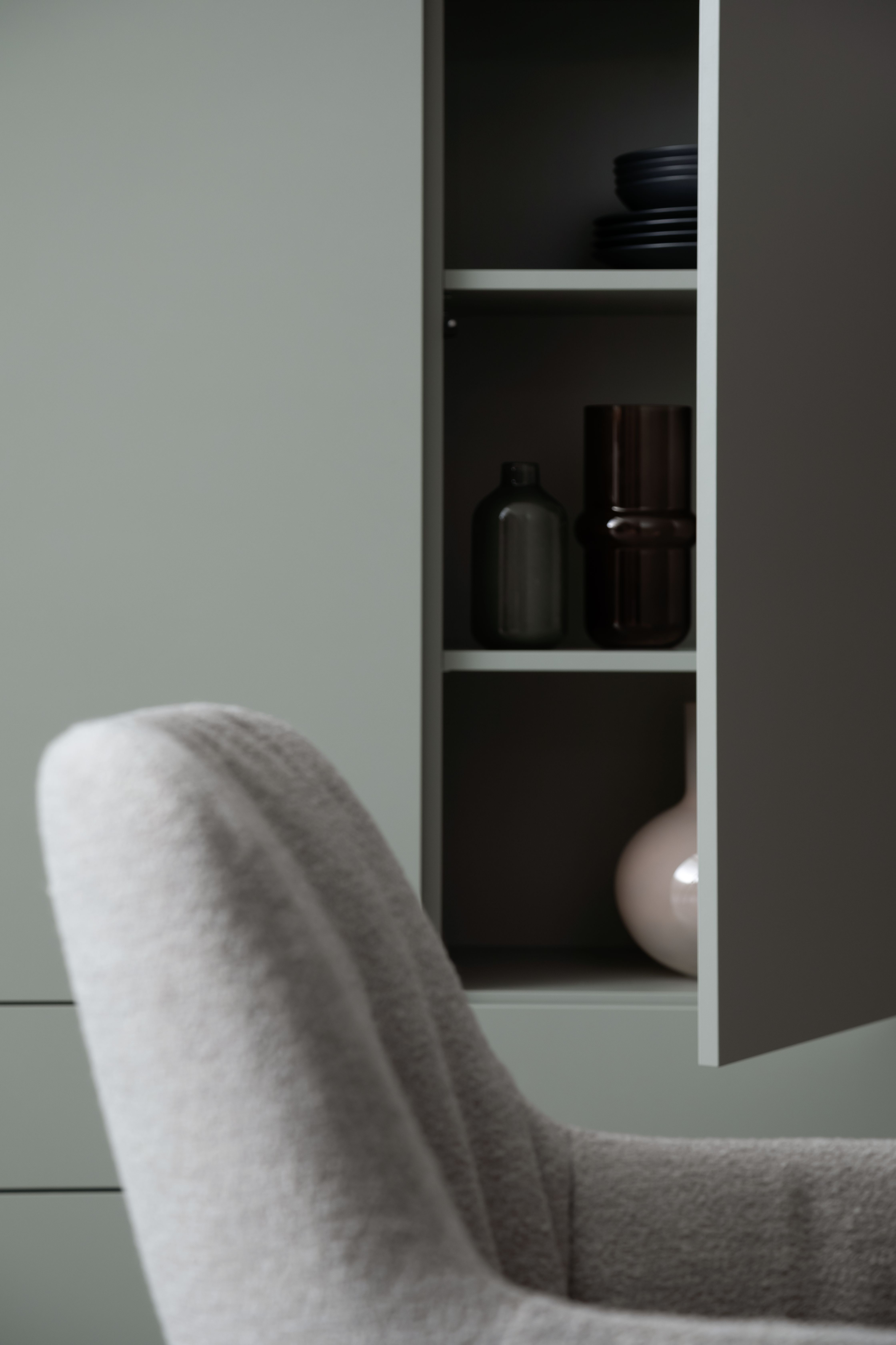 Highboard 3900 - Lack matt, Salbei
