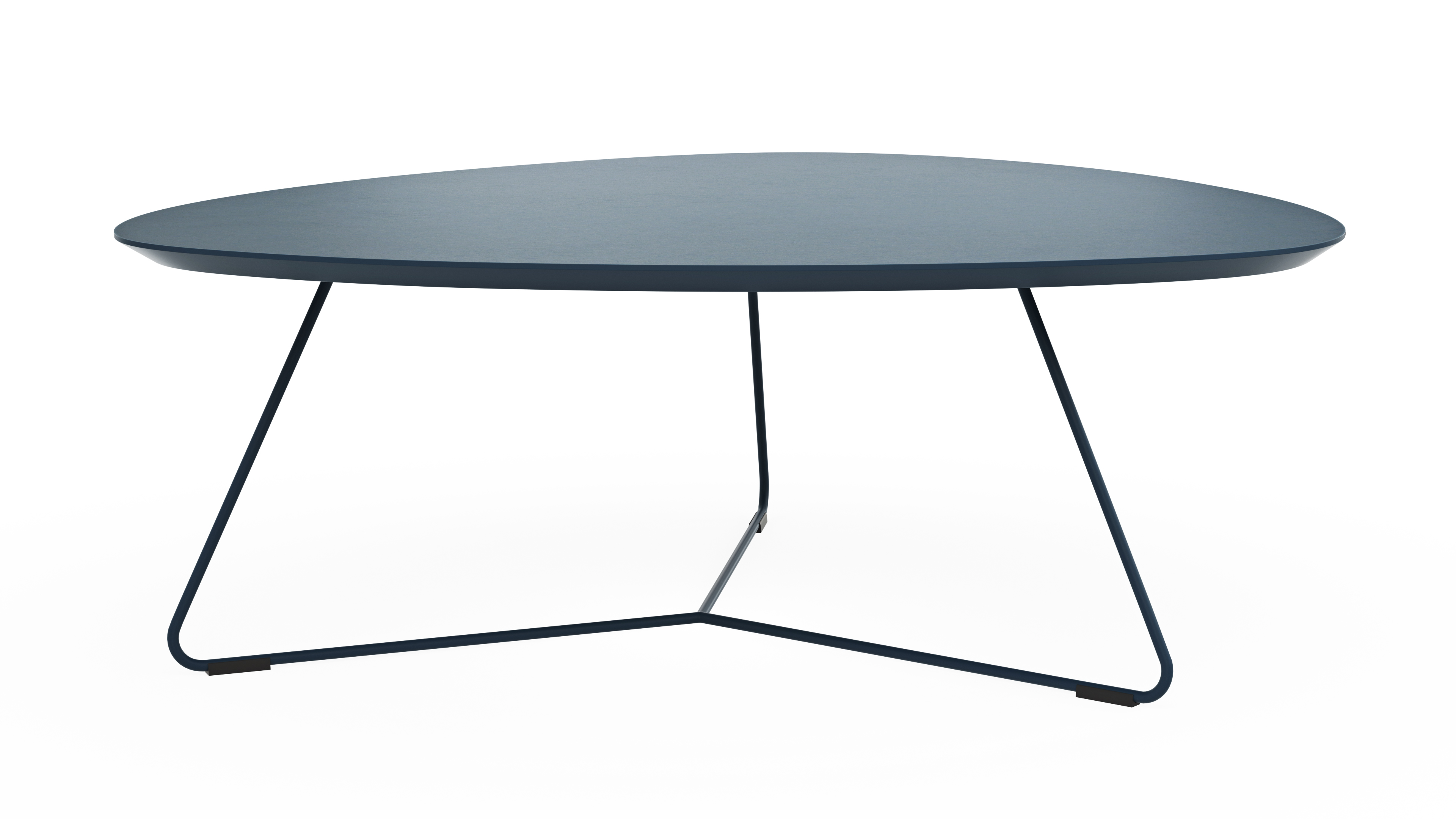 Couchtisch Fano - LBH ca. 87x78x33 cm, Fenix dunkelblau 147387