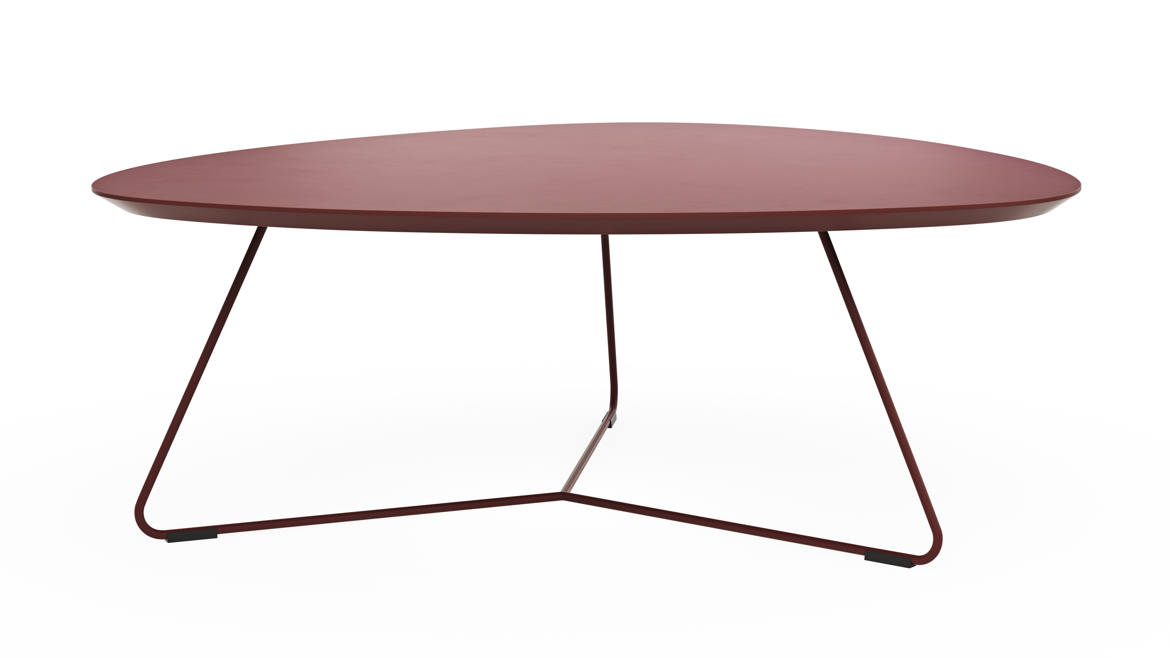 Couchtisch Fano - LBH ca. 87x78x33 cm, Fenix, Bordeaux 3027543