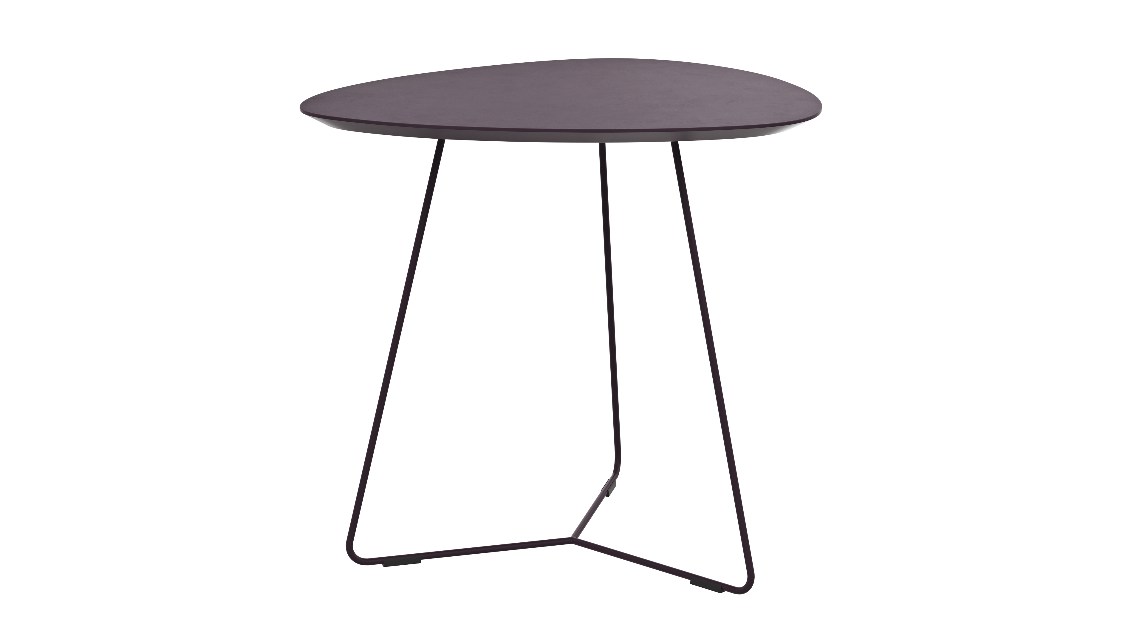 Ecktisch Fano - LBH ca. 59x50x55 cm, Fenix, Aubergine 147383