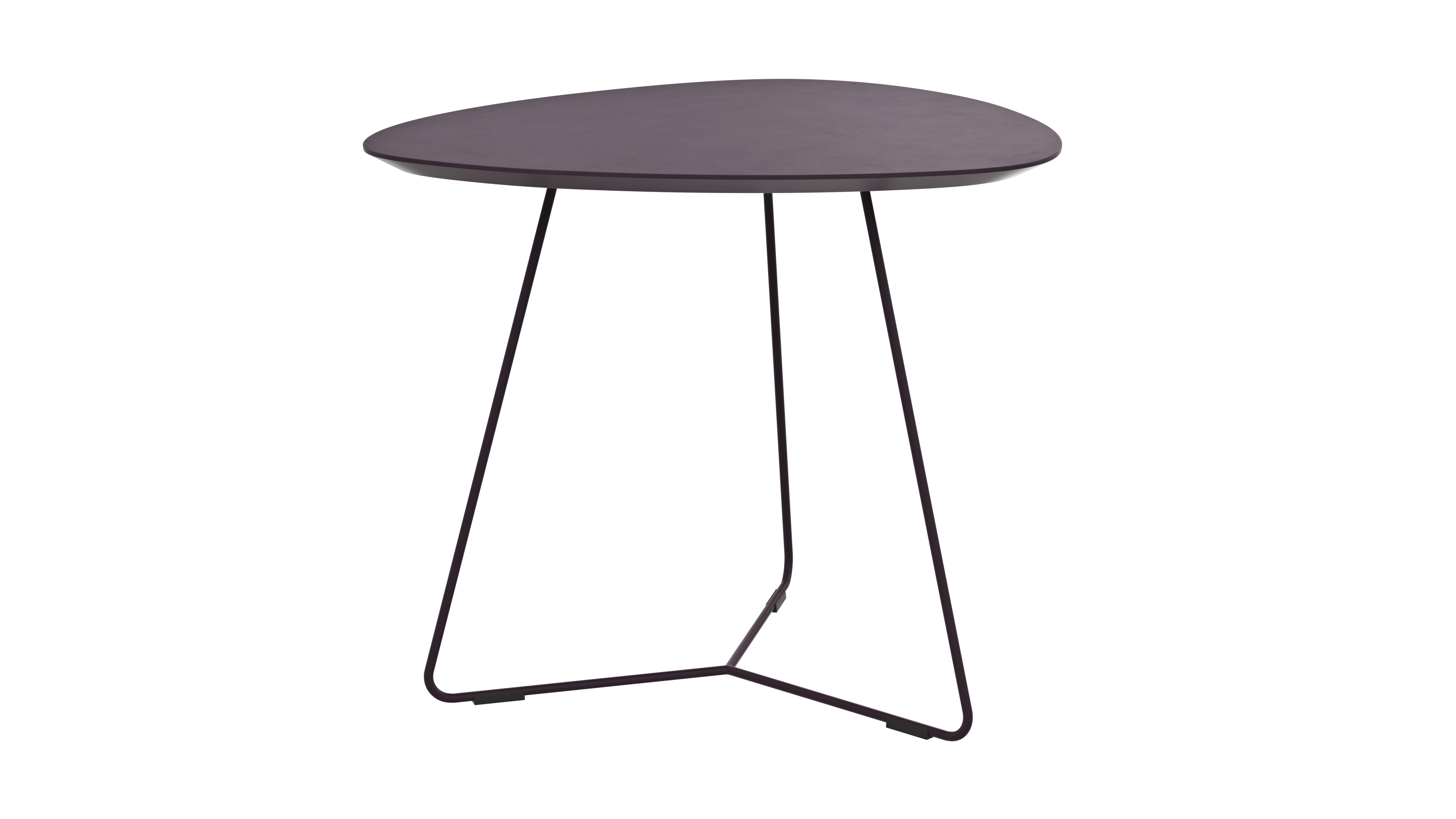 Ecktisch Fano - LBH ca. 59x50x50 cm, Fenix, Aubergine 3027554
