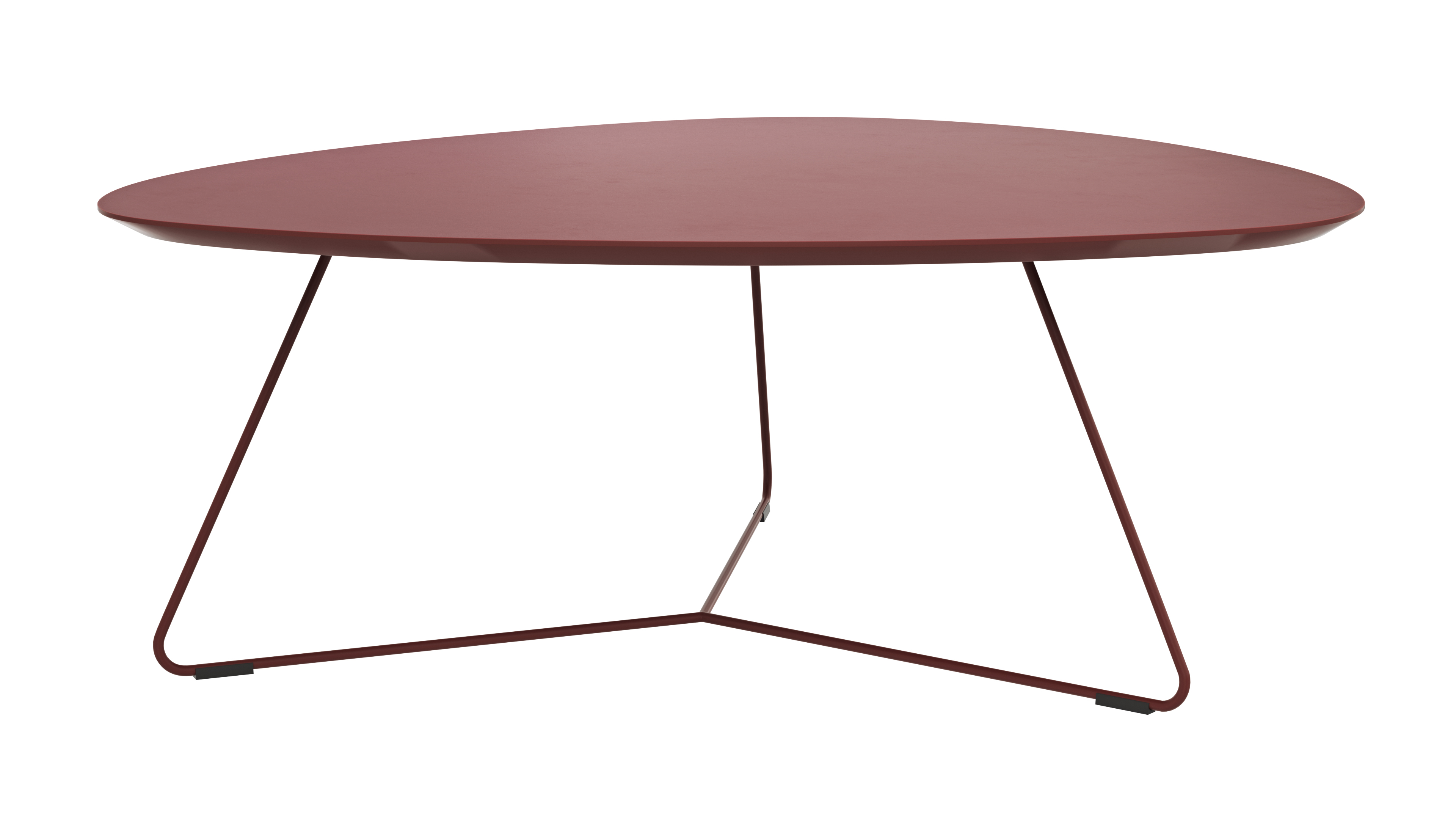 Couchtisch Fano - LBH ca. 96x86x38 cm, Fenix, Bordeaux 3027492