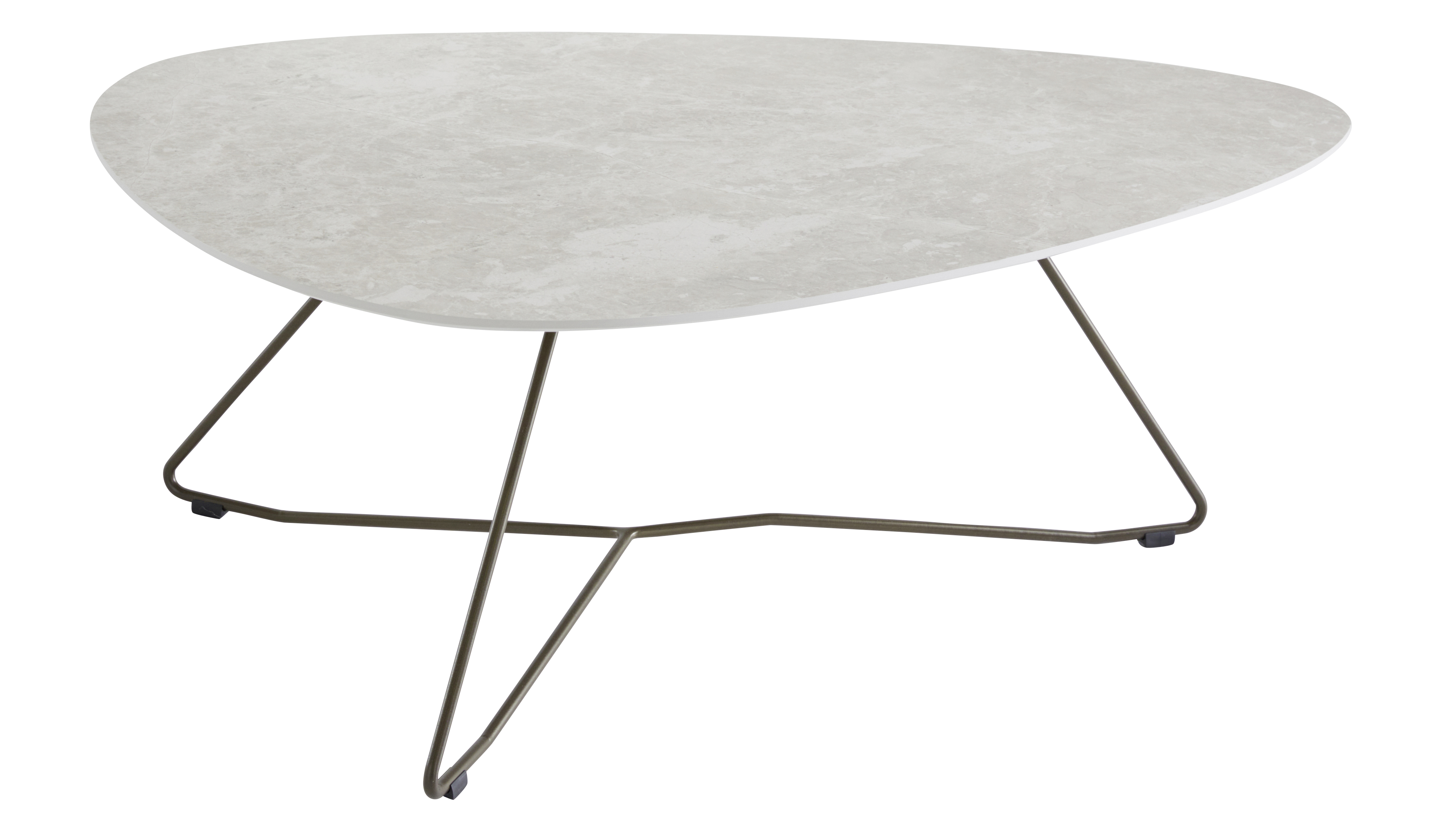 Couchtisch Oliva - LBH ca. 100x70x37 cm, HPL, Creme Natur 9157482