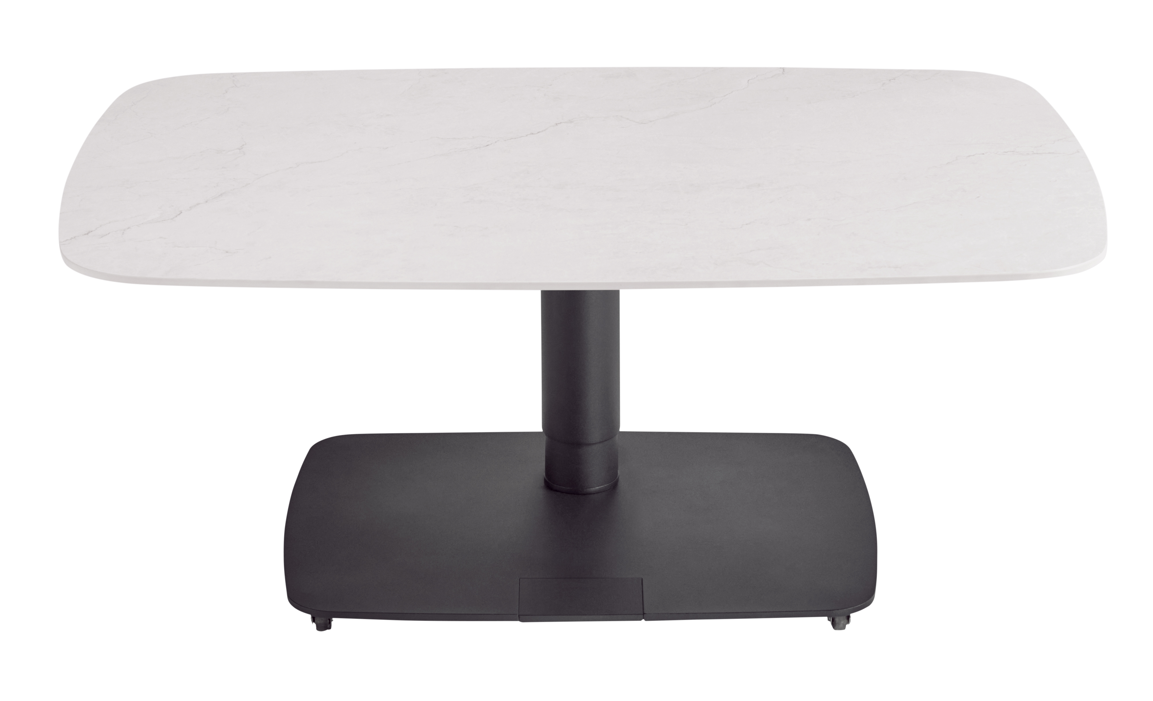 Couchtisch Camas - LBH ca. 100x65x42 cm, Keramik, Creme 9154553