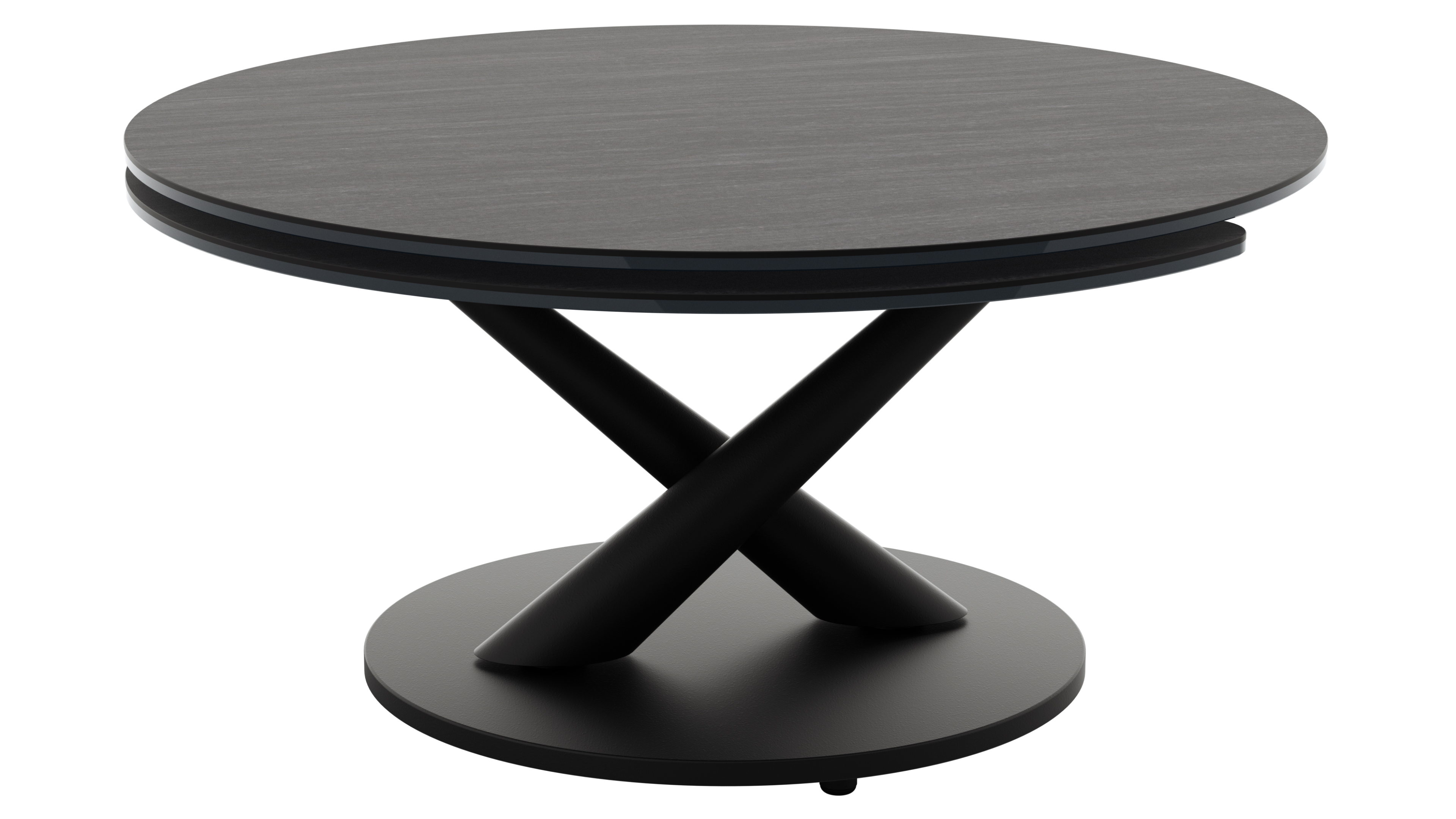 Couchtisch Spessa - LB ca. 128x80 cm, drehbar, Keramik, Anthrazit 145320