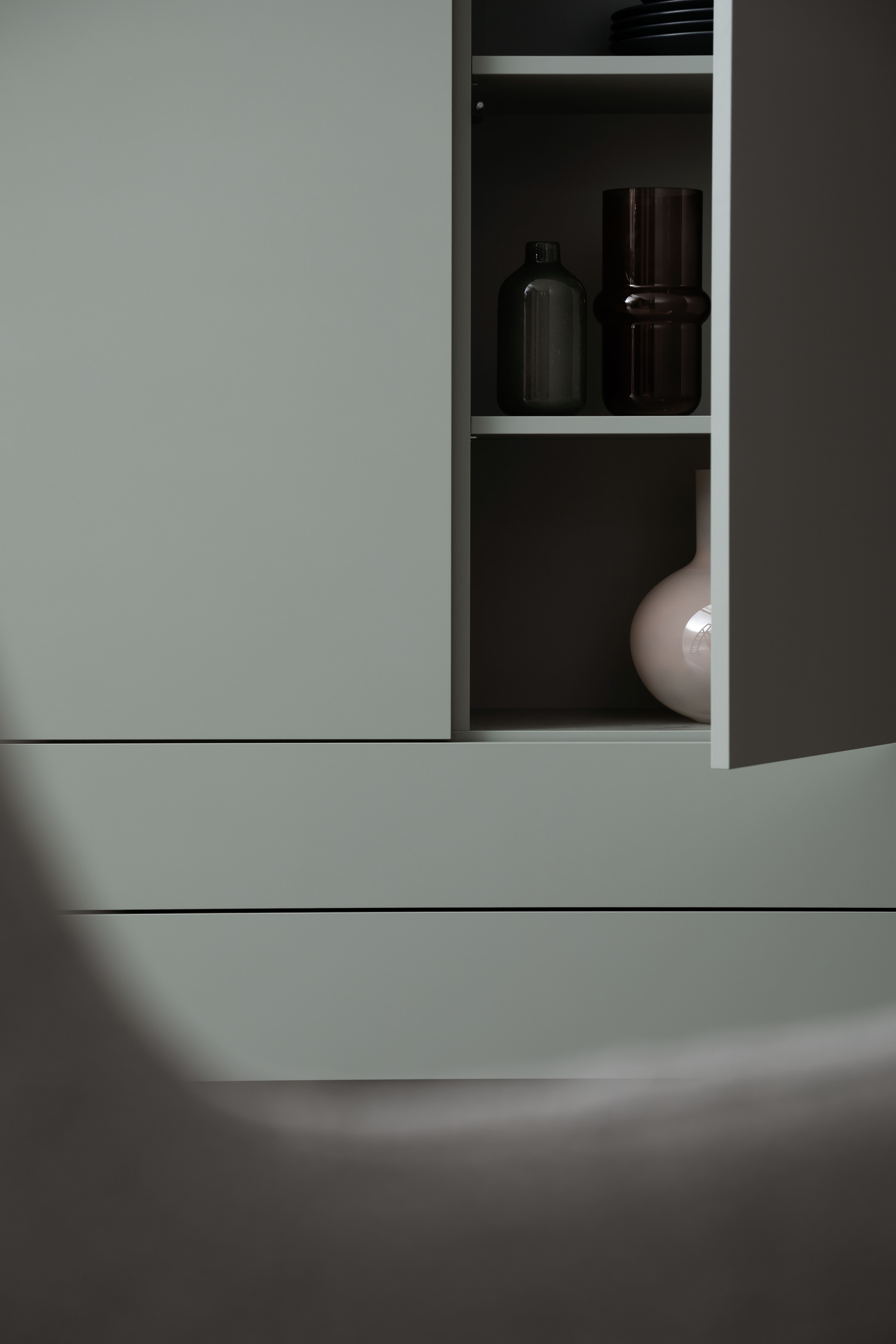 Highboard 3900 - Lack matt, Salbei