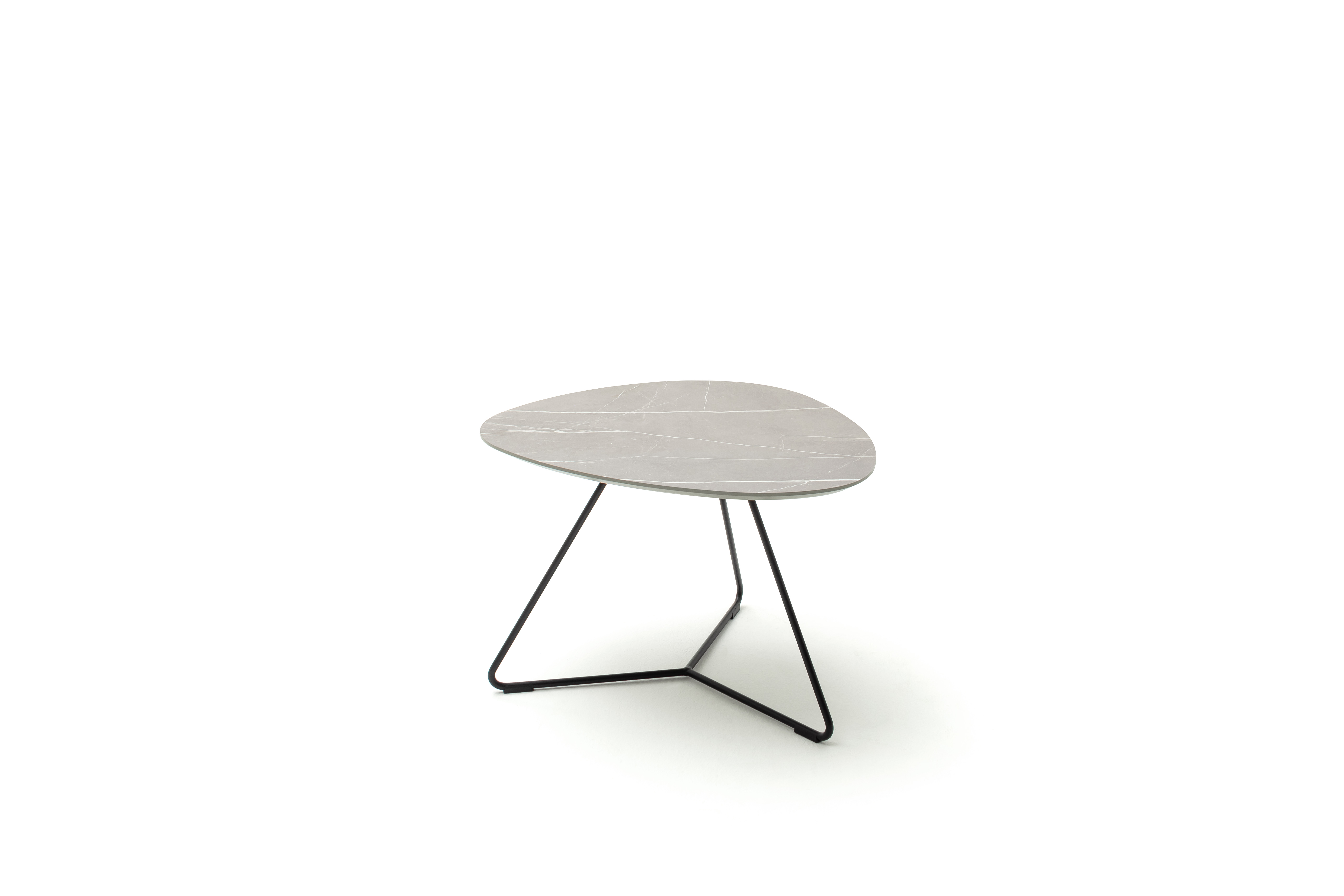 Couchtisch Fano - LBH ca. 67x60x43 cm, HPL Laminat, Granit 109066