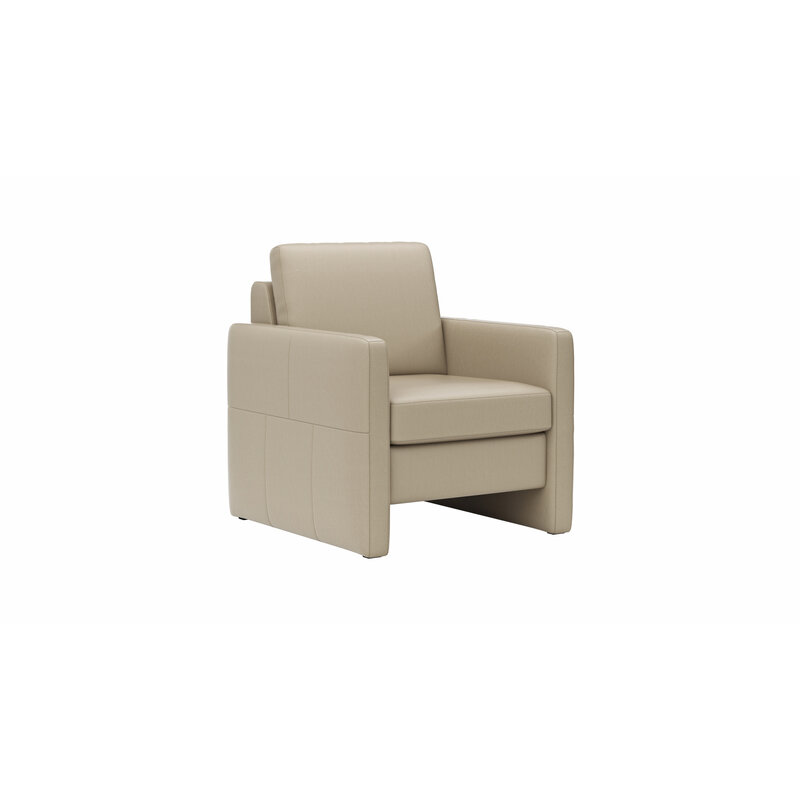 Sessel Arima N - Leder, Champagner