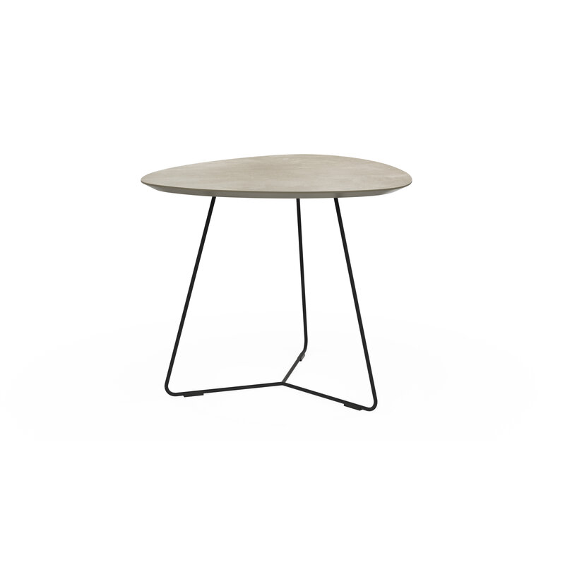 Ecktisch Fano - LBH ca. 59x50x50 cm, HPL Laminat, Grau