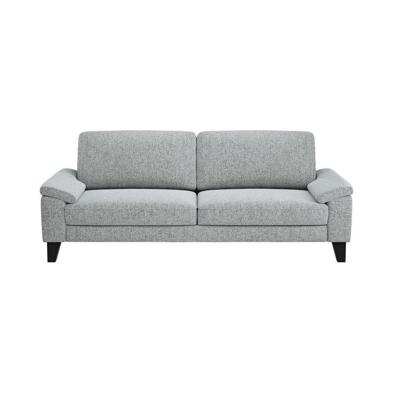 Sofa Oviedo - 3-Sitzer, Stoff, Hellgrau