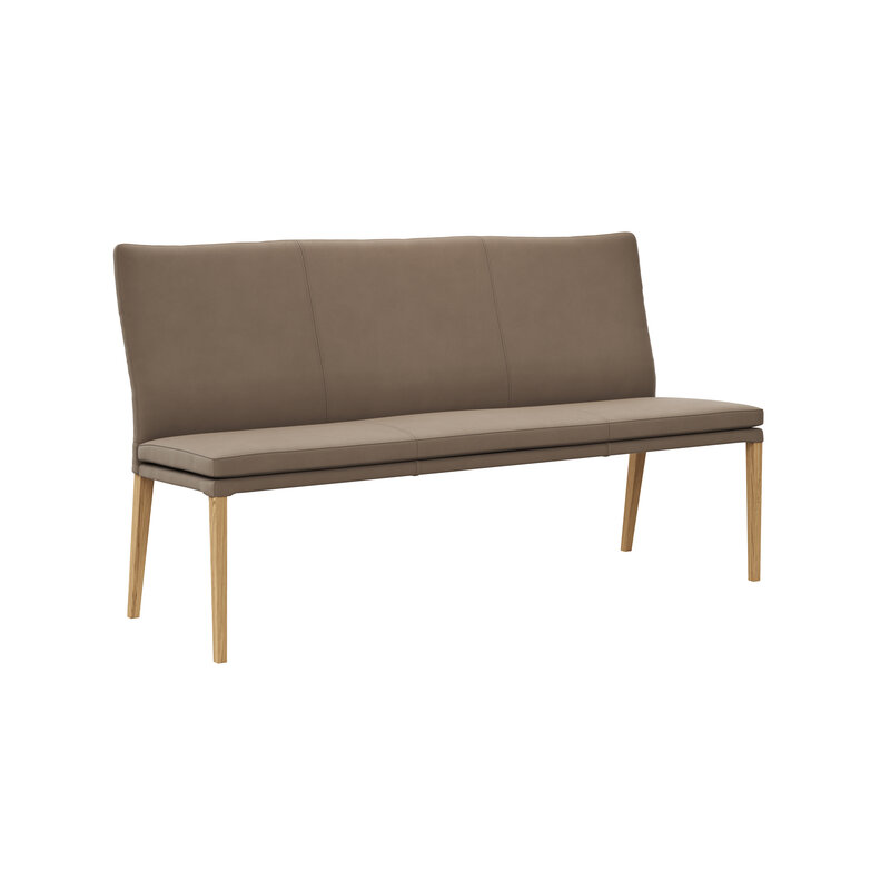 Polsterbank Tuma - Breite ca. 175 cm, Leder, Sand