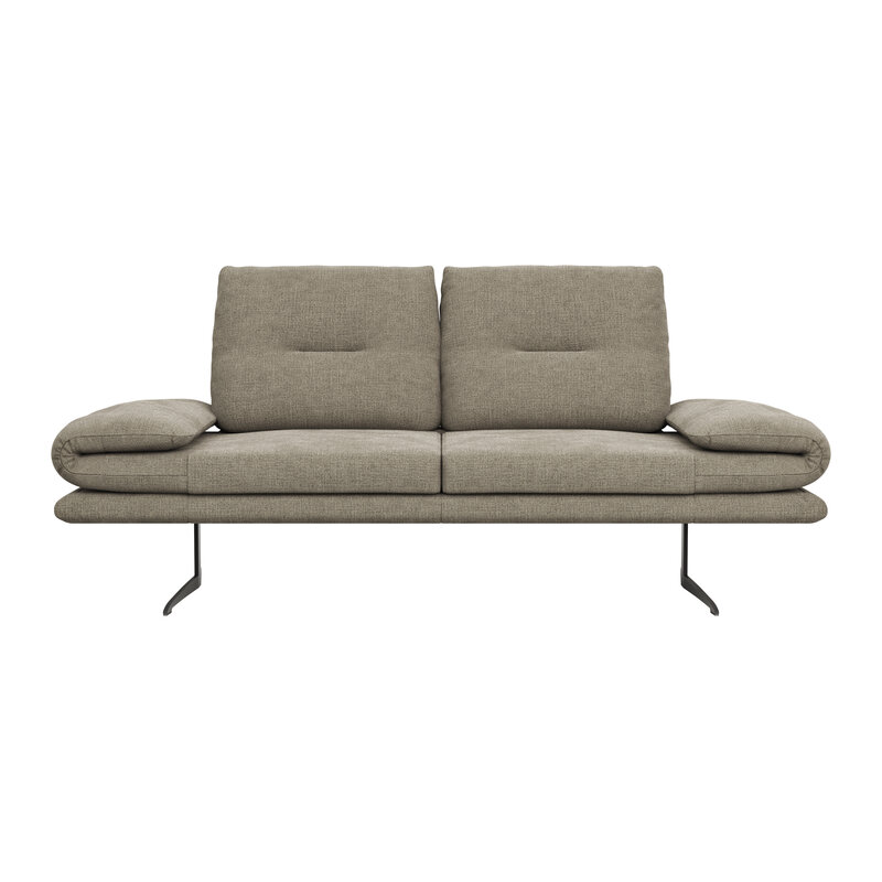 Sofa Lucero - 2,5-Sitzer, Stoff, Olivgrün