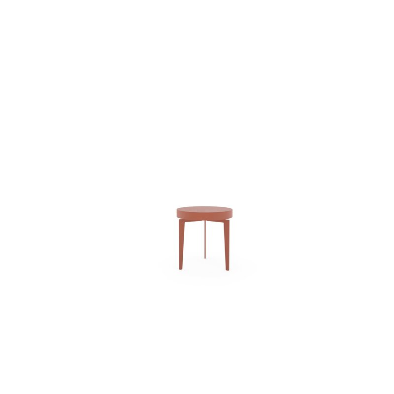 Beistelltisch Loretto - Rund ca. 45 cm, Lack, Camparirot