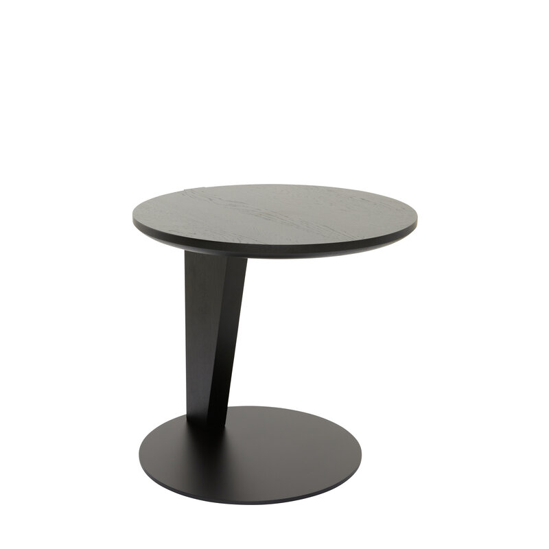 Beistelltisch Cono - DH ca. 42x41 cm, Eiche massiv, Schwarz