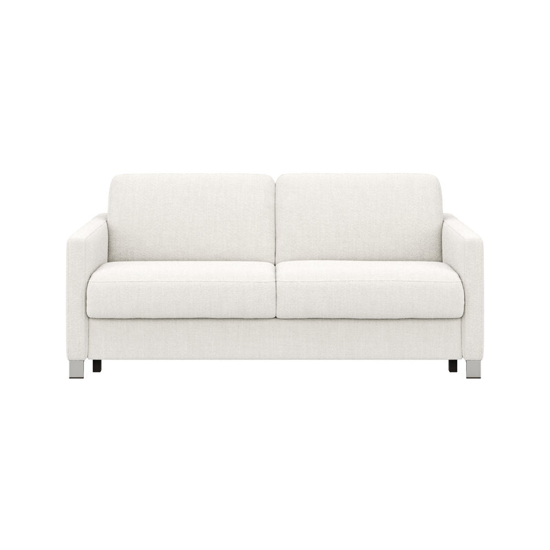 Sofa Nuoro - 2,5-Sitzer inkl. Schlaffunktion, Armlehne schmal, Stoff, Natur