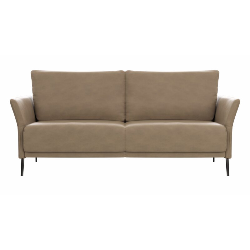 Sofa Rosario - 3-Sitzer, Leder, Rauchbraun
