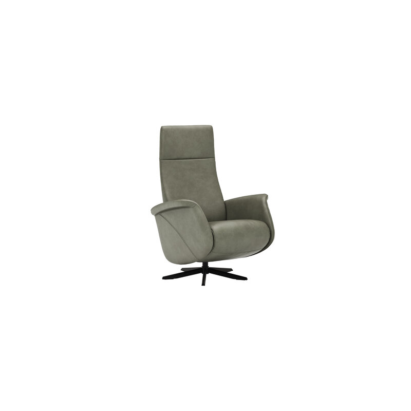 Sessel Girona - Relaxfunktion (motorisch), Leder, Moos