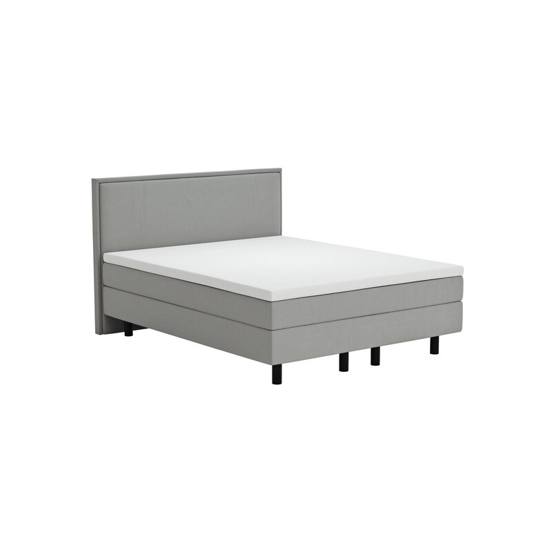Boxspringbett Valencia - Liegefläche ca. 160x200 cm, Stoff, Zink