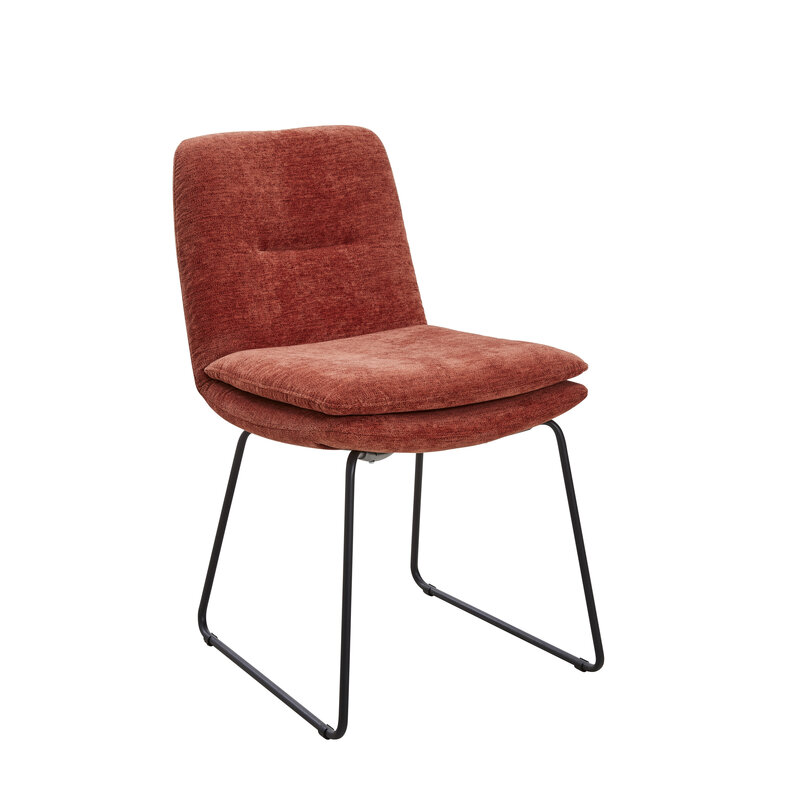 Stuhl Macano - Stoff, Rot