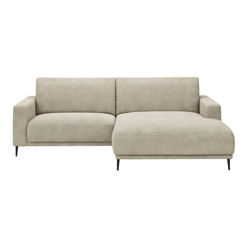 Ecksofa Solero 2.0 - 1,5-Sitzer mit Longchair rechts, Stoff, Sand