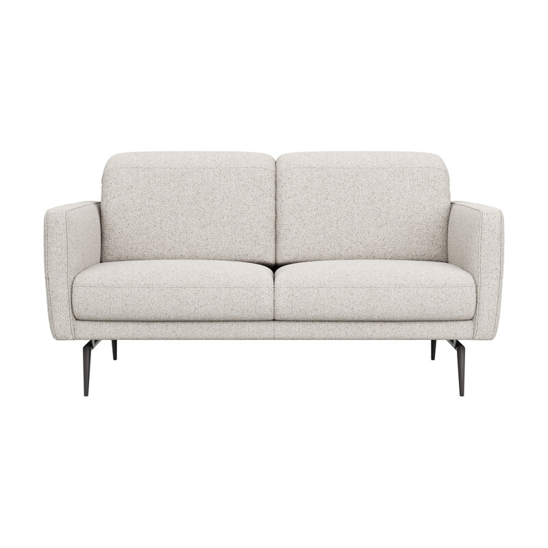 Sofa Estrela 2.0 - 2-Sitzer inkl. Kopfteil-/Armteilverstellung und Sitzvorzug (motorisch), Stoff, Creme