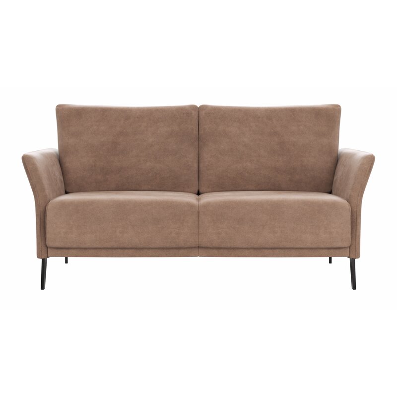 Sofa Rosario - 2-Sitzer, Stoff, Cognac