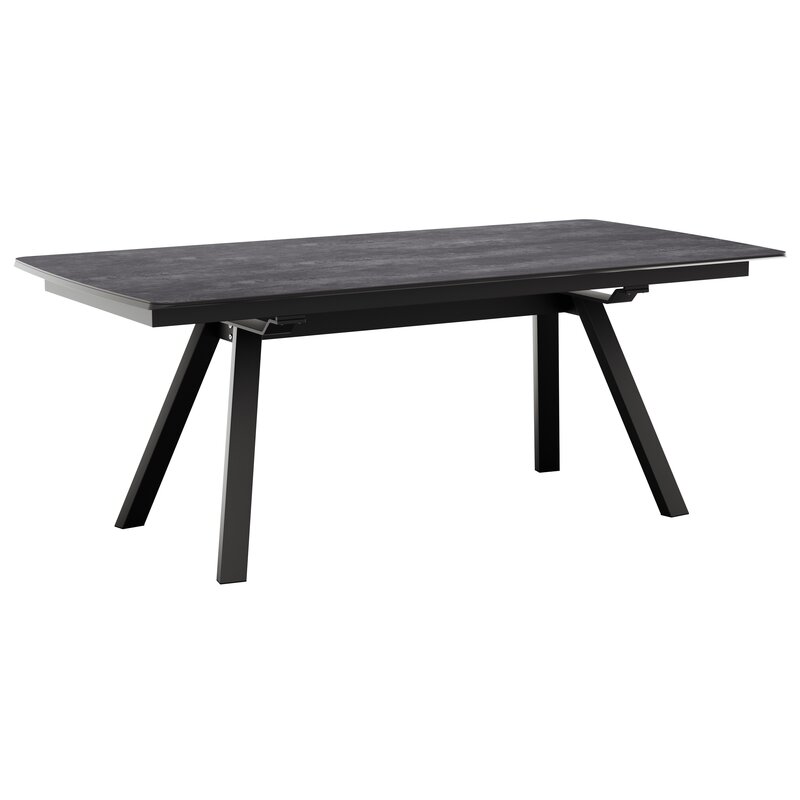 Esstisch Sedana - ausziehbar, LB ca. 200x100cm, Keramik, Schiefergrau