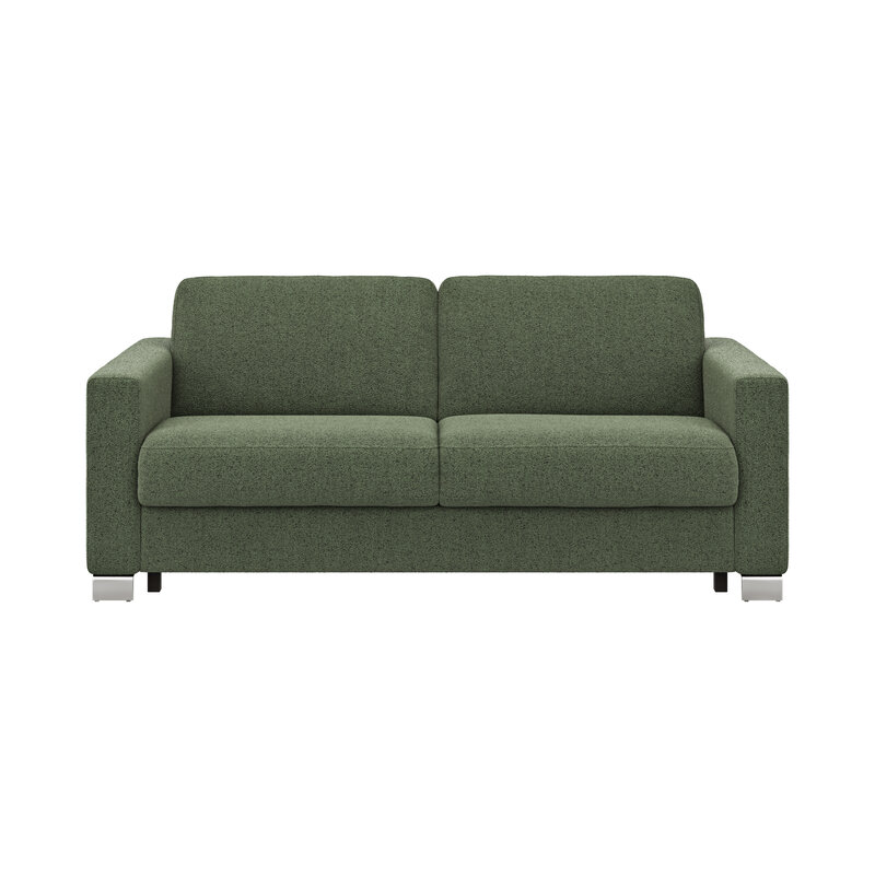Sofa Nuoro - 2,5-Sitzer inkl. Schlaffunktion, Armlehne 1, Stoff, Olivgrün