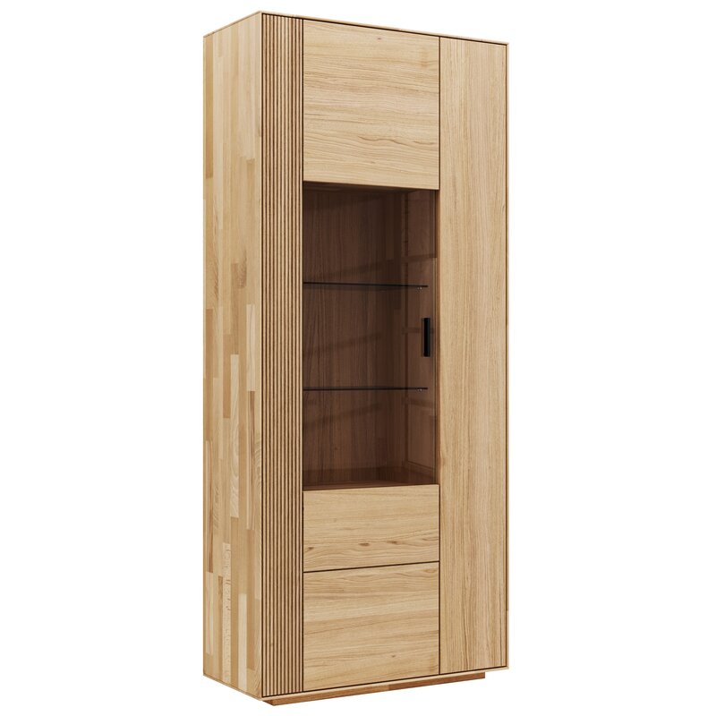 Vitrine Estana - Eiche massiv, legno