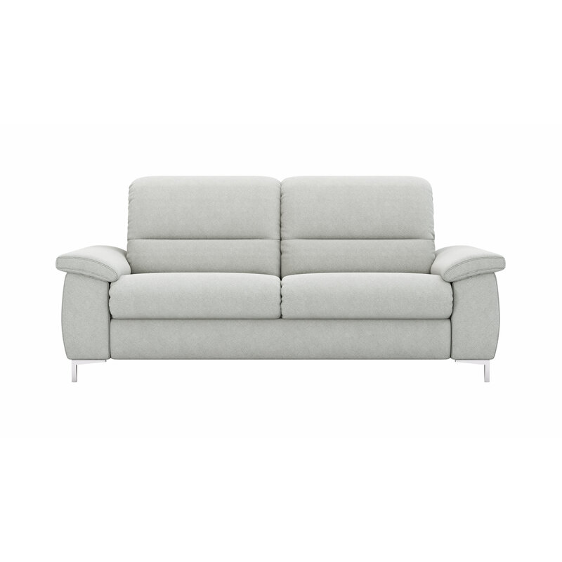 Sofa Cornella Plus - 2-Sitzer, Stoff, Hellgrau