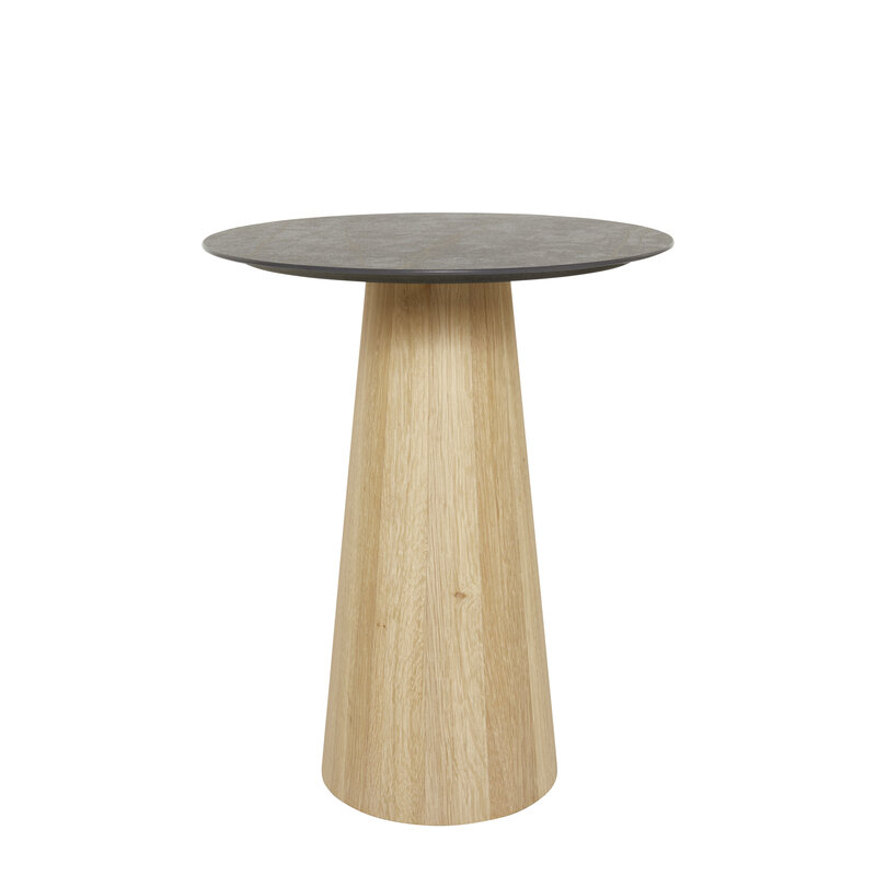 Beistelltisch Cono - DH ca 40x52 cm, Keramik, Graubraun