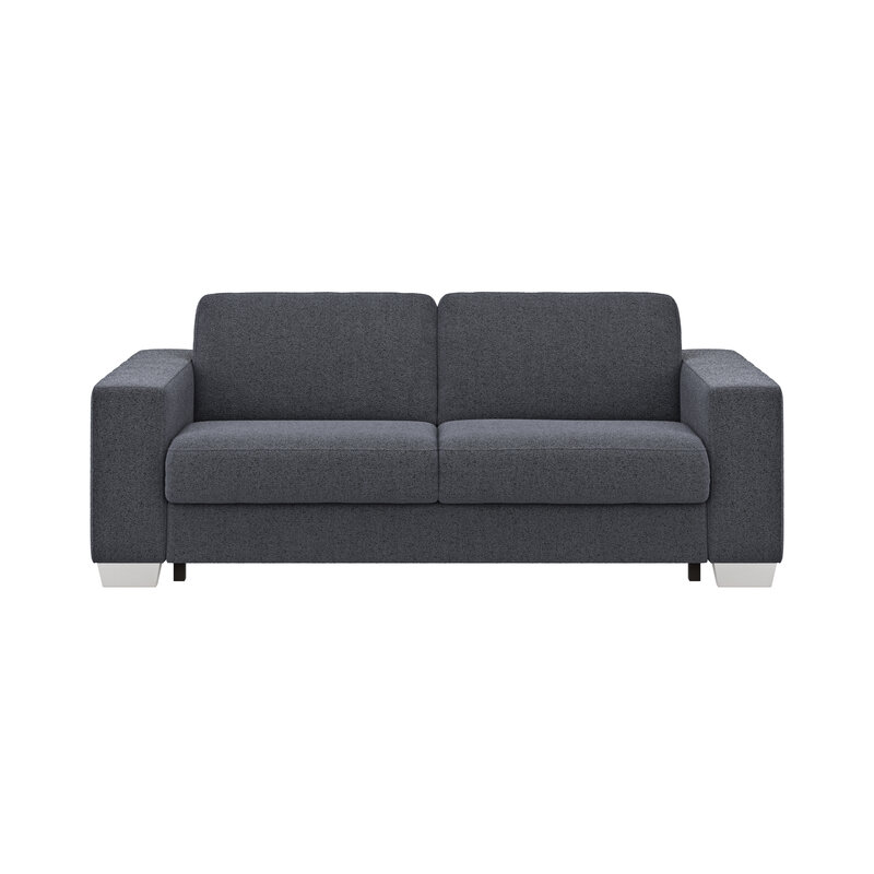 Sofa Nuoro - 2,5-Sitzer inkl. Schlaffunktion, Armlehne breit, Stoff, Eisblau