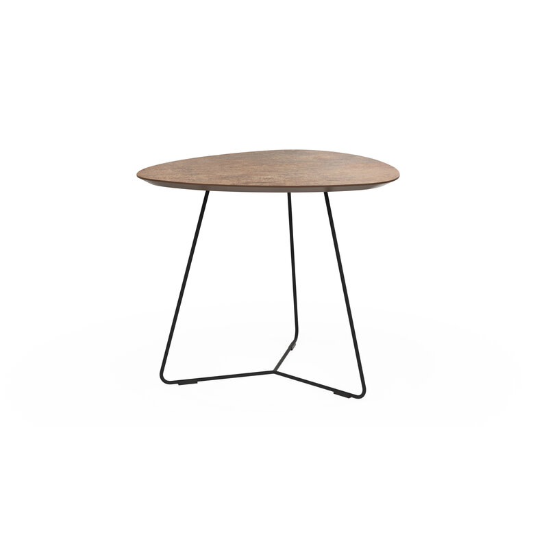 Ecktisch Fano - LBH ca. 59x50x50 cm, HPL Bronzefarben