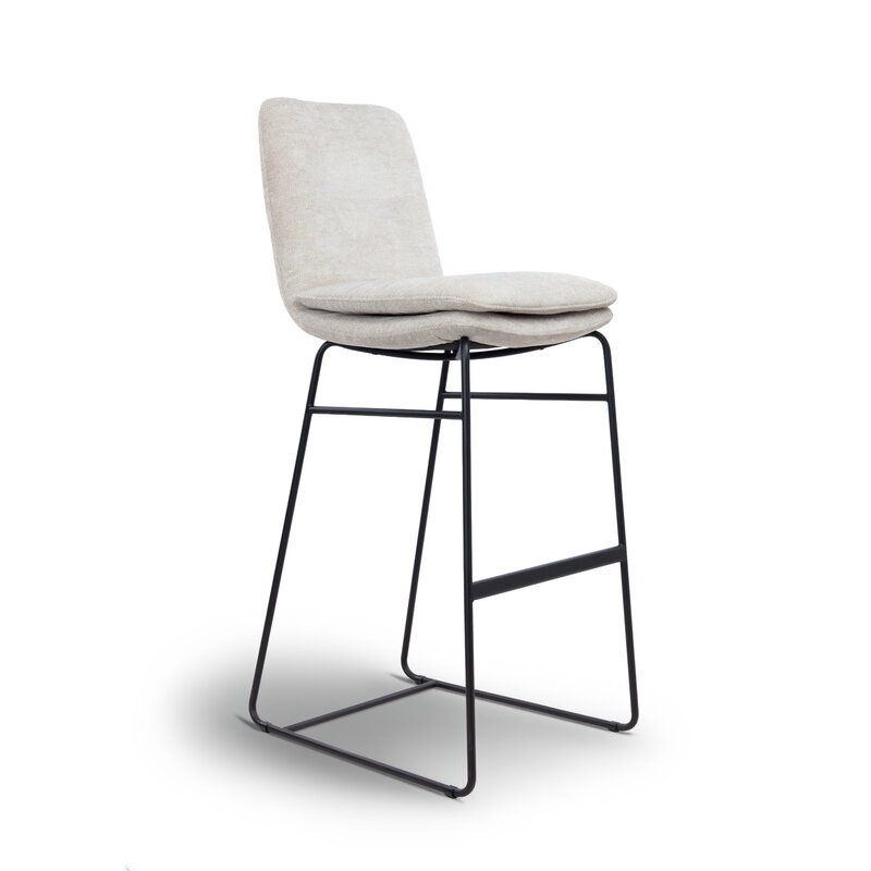 Tresenstuhl Macano - Stoff, Beige