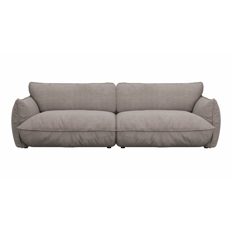 Sofa Fluffy - 4-Sitzer inkl. Rückenlehne verstellbar, Stoff, Taupe