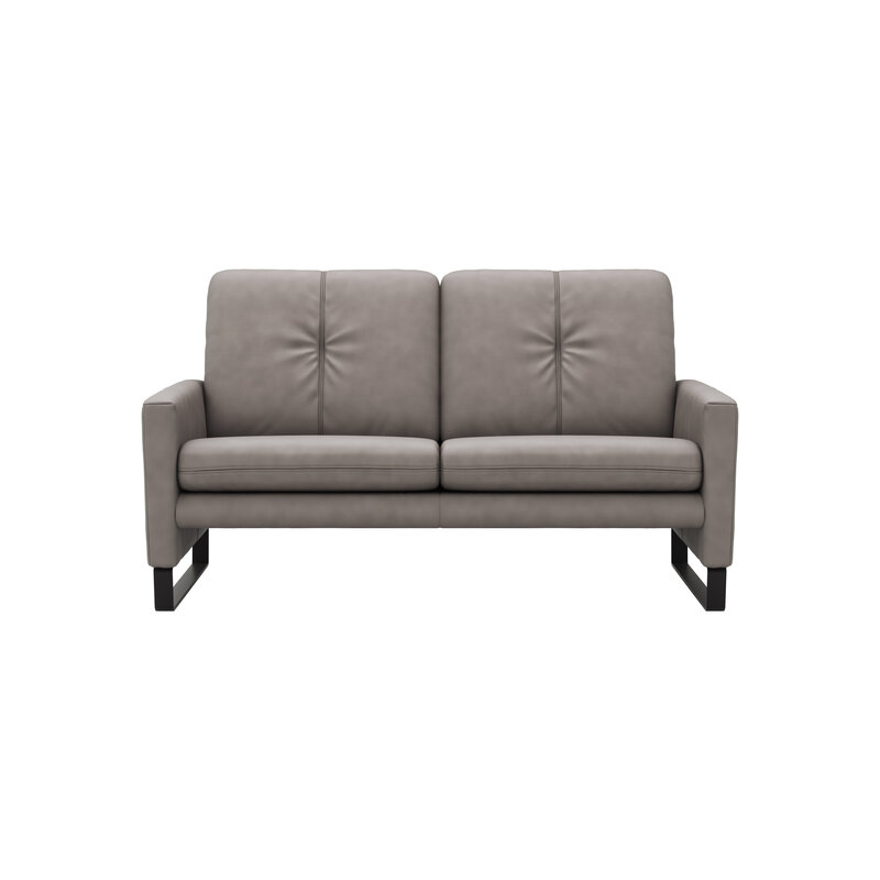 Sofa Tenero - 2-Sitzer, Stoff, Grau