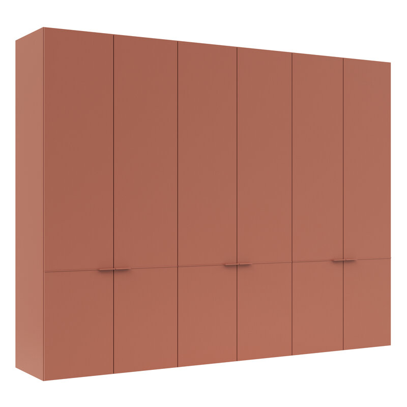 Drehtürenschrank Matera - BTH ca. 301x60x235 cm, Lack Matt, Pfirsich