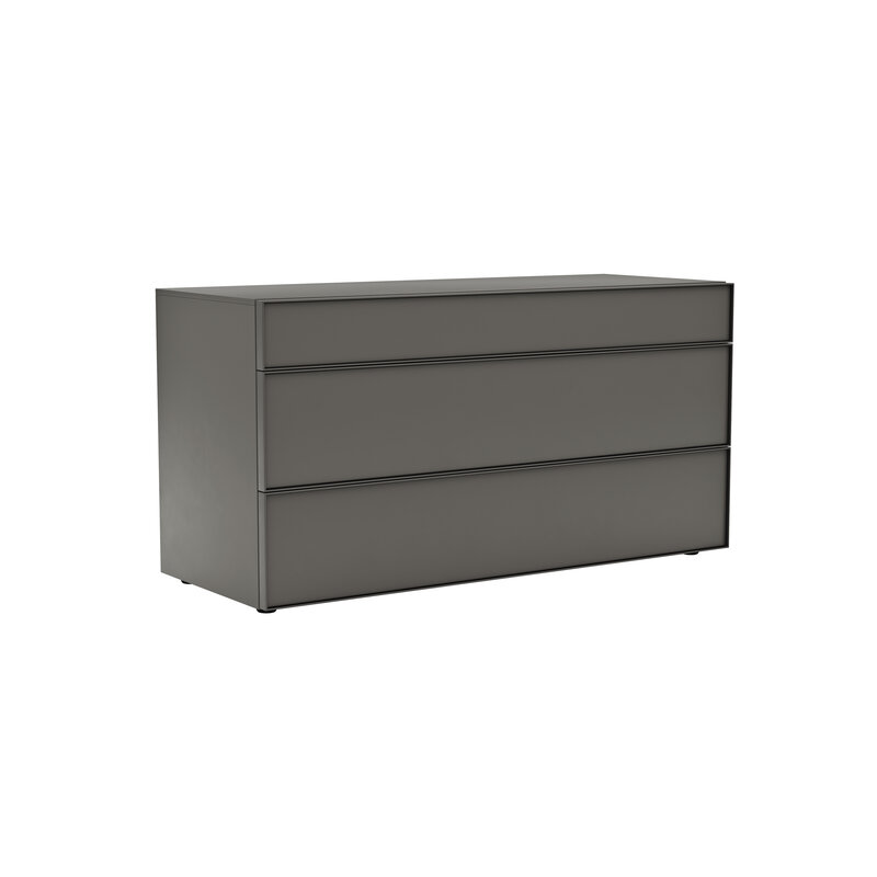 Kommode Loretto - BHT ca. 135x70x53 cm, Lack matt, Anthrazit