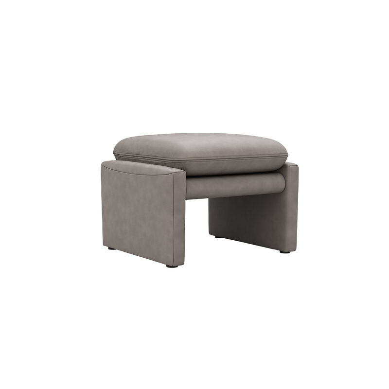 Hocker Tenero - inkl. Sitzhöhe verstellbar, Stoff, Grau