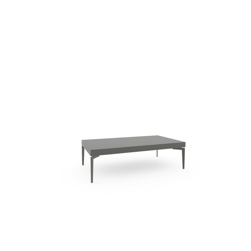 Couchtisch Loretto - LHB ca. 110x32x60x cm, Lack, Anthrazit